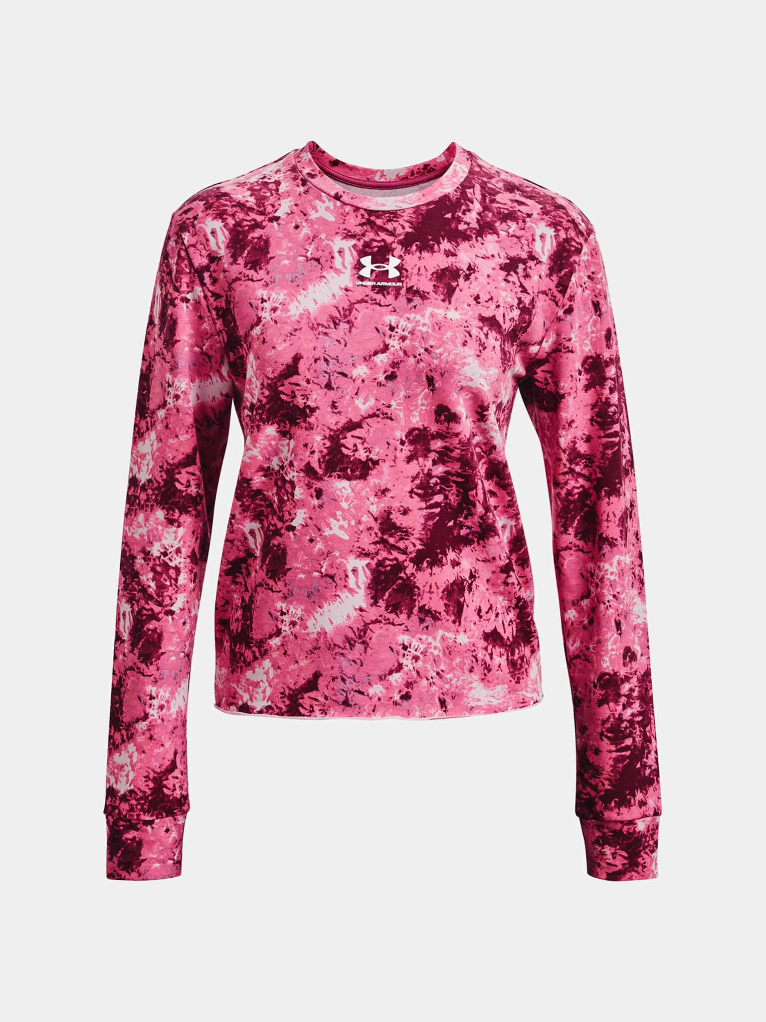 Under Armour Rival Terry Print Crew Sweatshirt Rozov - Pepit.bg