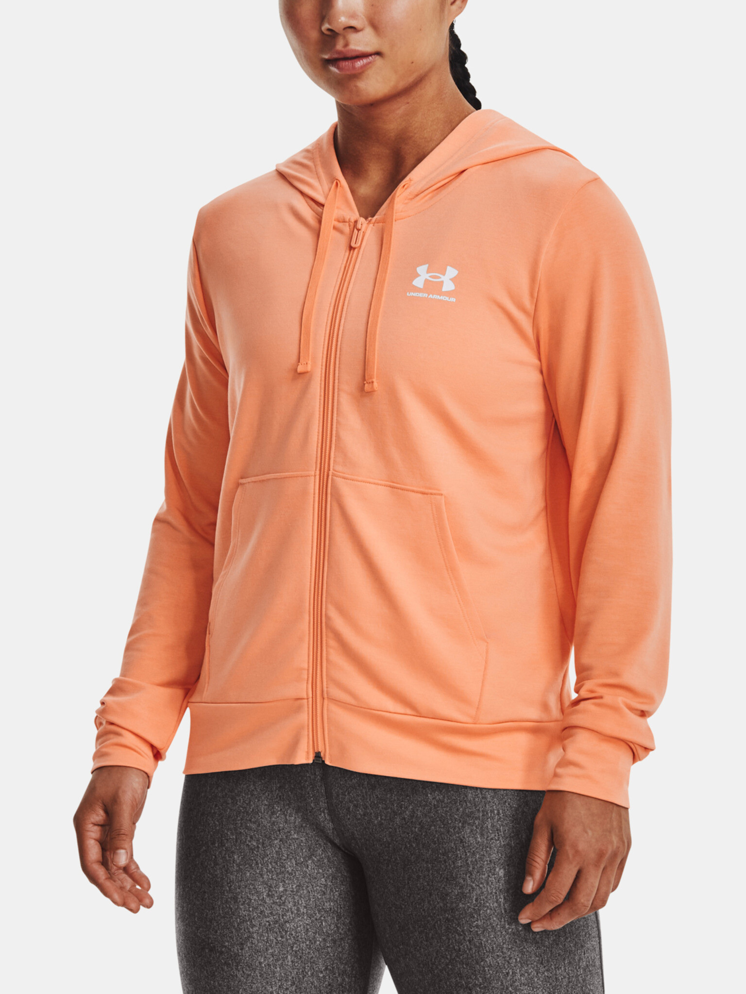 Under Armour Rival Terry Sweatshirt Oranzhev - Pepit.bg