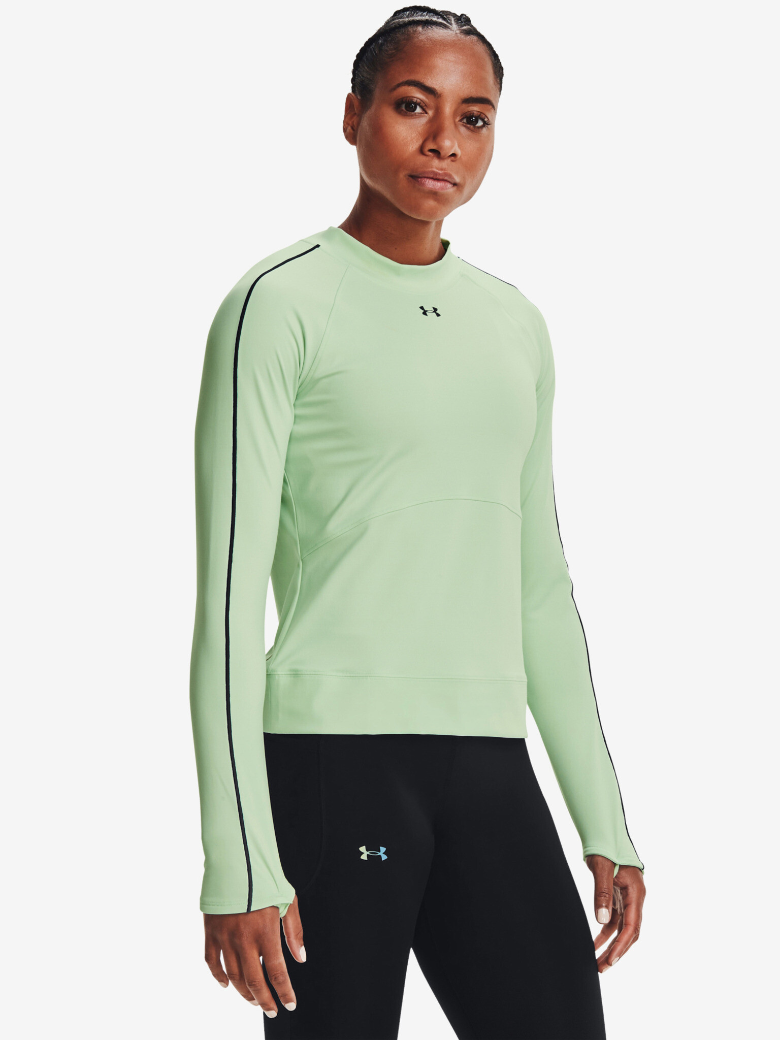 Under Armour RUSH™ ColdGear® Core Тениска Zelen - Pepit.bg