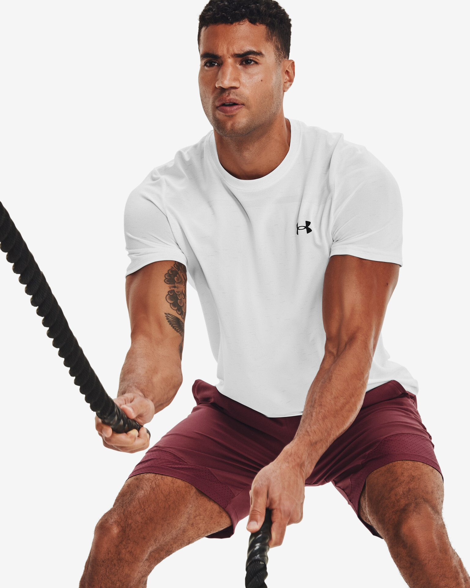 Under Armour Seamless T-shirt Byal - Pepit.bg