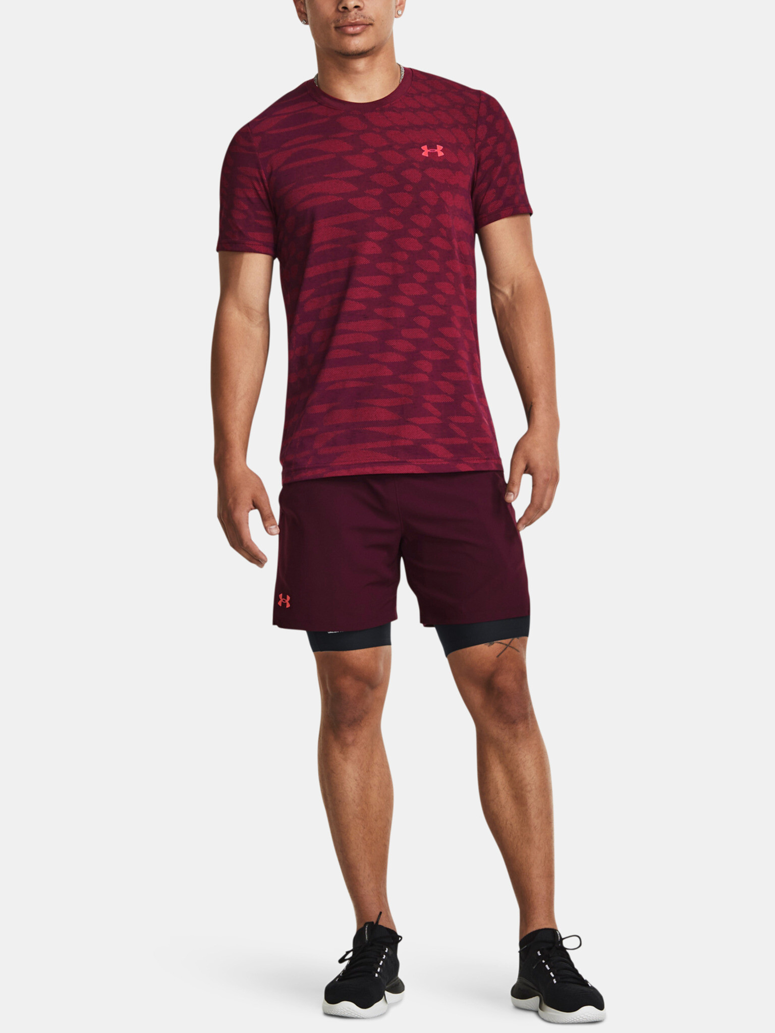 Under Armour Seamless T-shirt Cherven - Pepit.bg