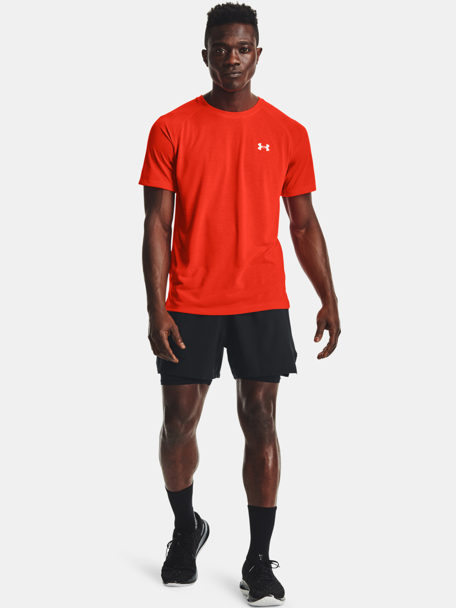 Under Armour Streaker SS T-shirt Oranzhev - Pepit.bg