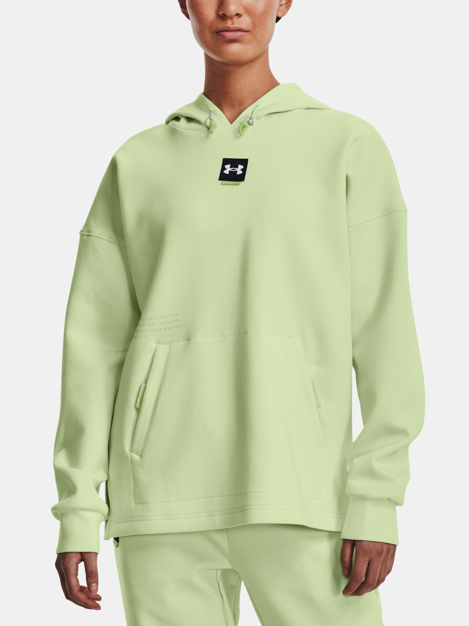 Under Armour Summit Knit Hoodie Sweatshirt Zelen - Pepit.bg