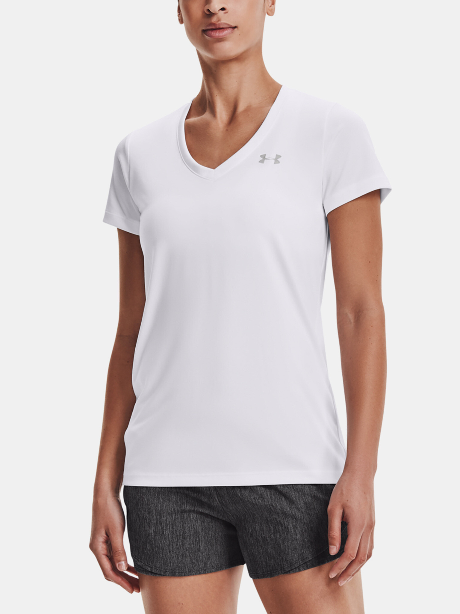 Under Armour T-shirt Byal - Pepit.bg