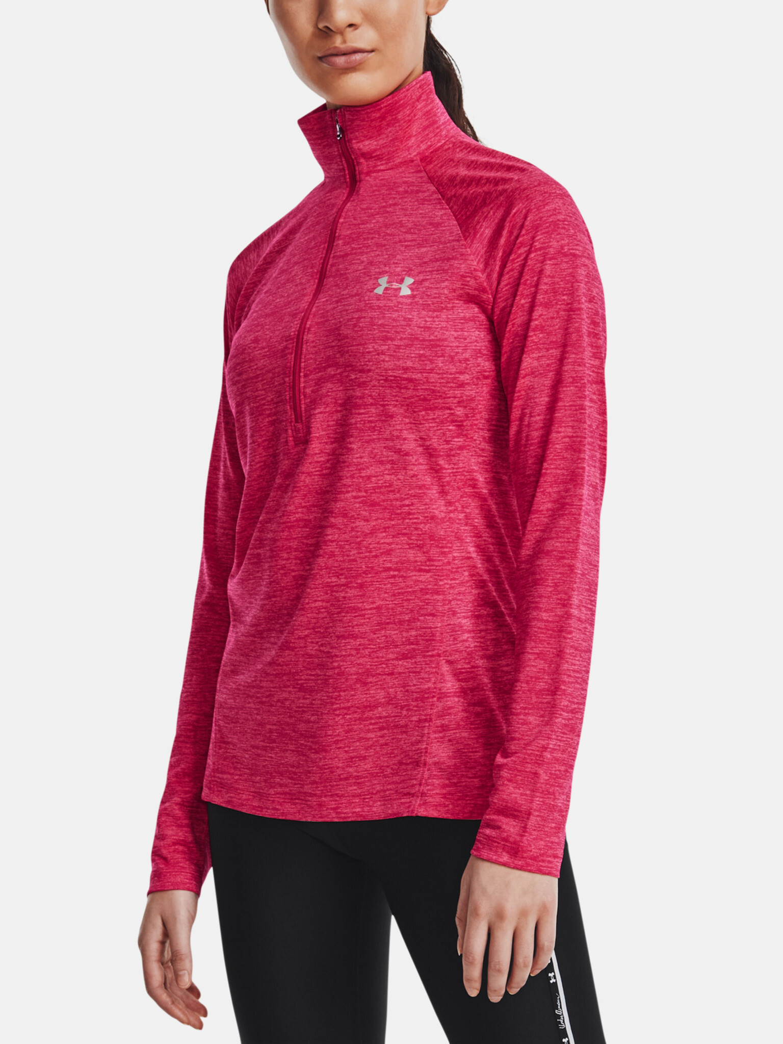 Under Armour Tech 1/2 Zip T-shirt Rozov - Pepit.bg