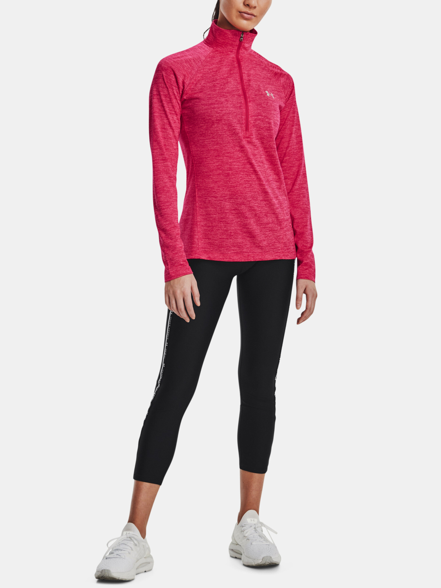 Under Armour Tech 1/2 Zip T-shirt Rozov - Pepit.bg