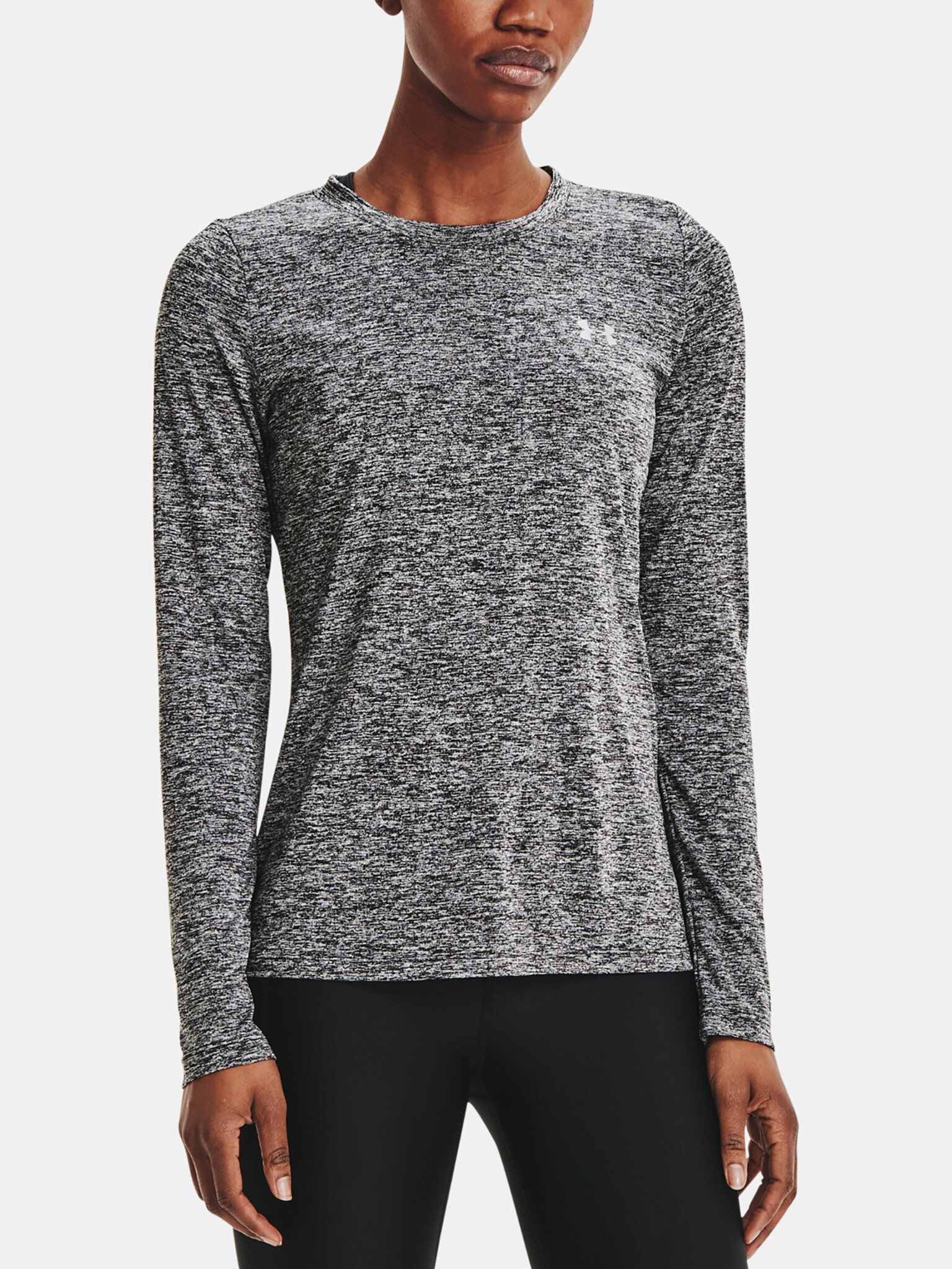 Under Armour Tech LS Crew Twist-BLK T-shirt Cheren - Pepit.bg