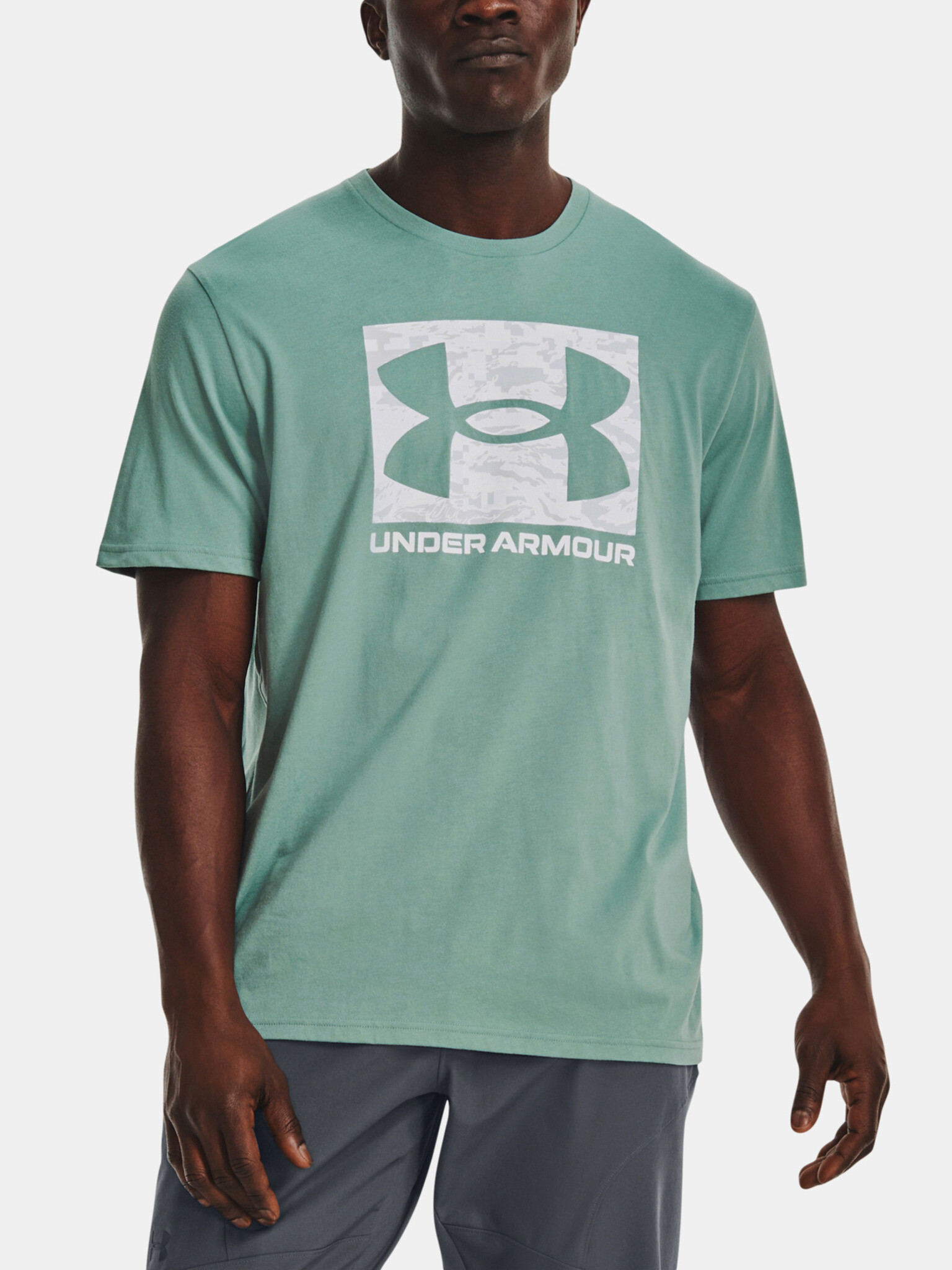 Under Armour UA Abc Camo Boxed Logo T-shirt Zelen - Pepit.bg