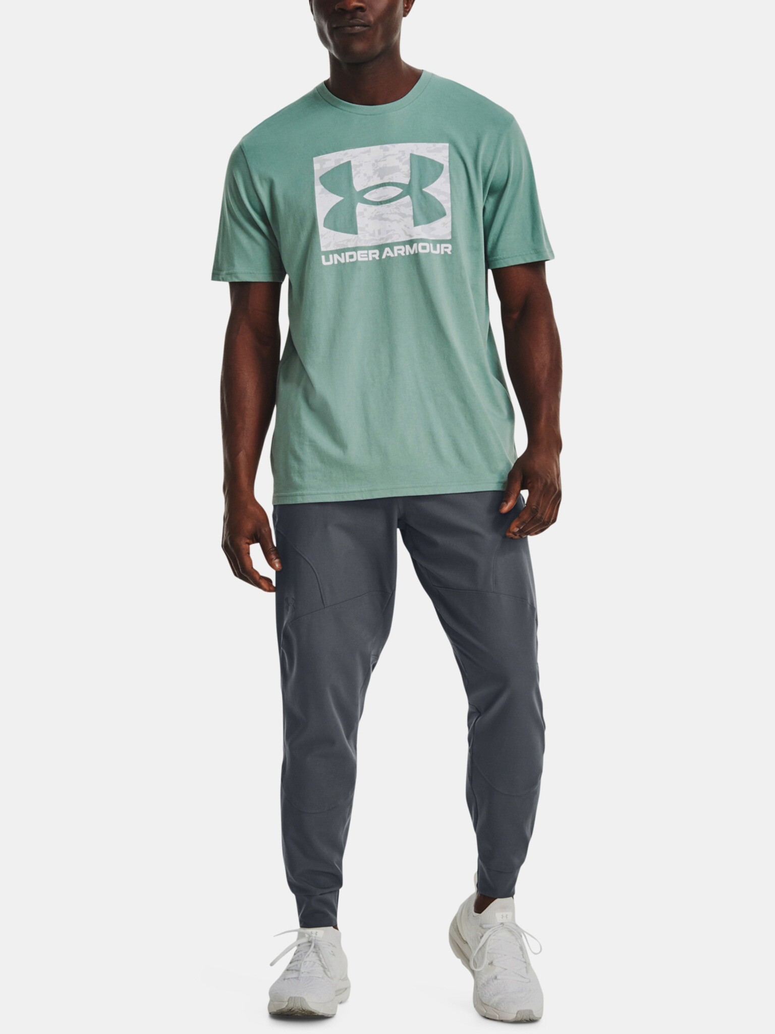 Under Armour UA Abc Camo Boxed Logo T-shirt Zelen - Pepit.bg