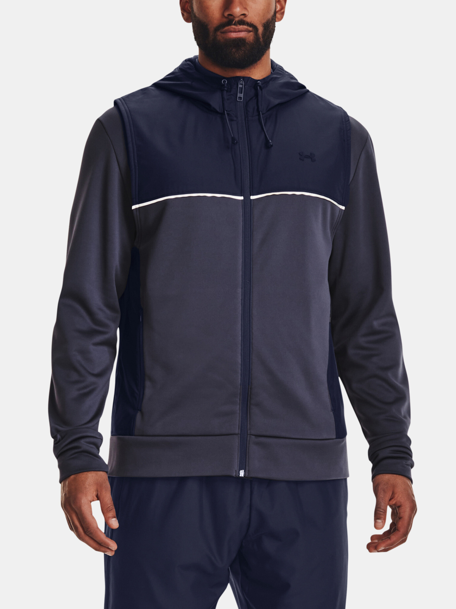 Under Armour UA AF Storm Hooded Жилетка Siv - Pepit.bg