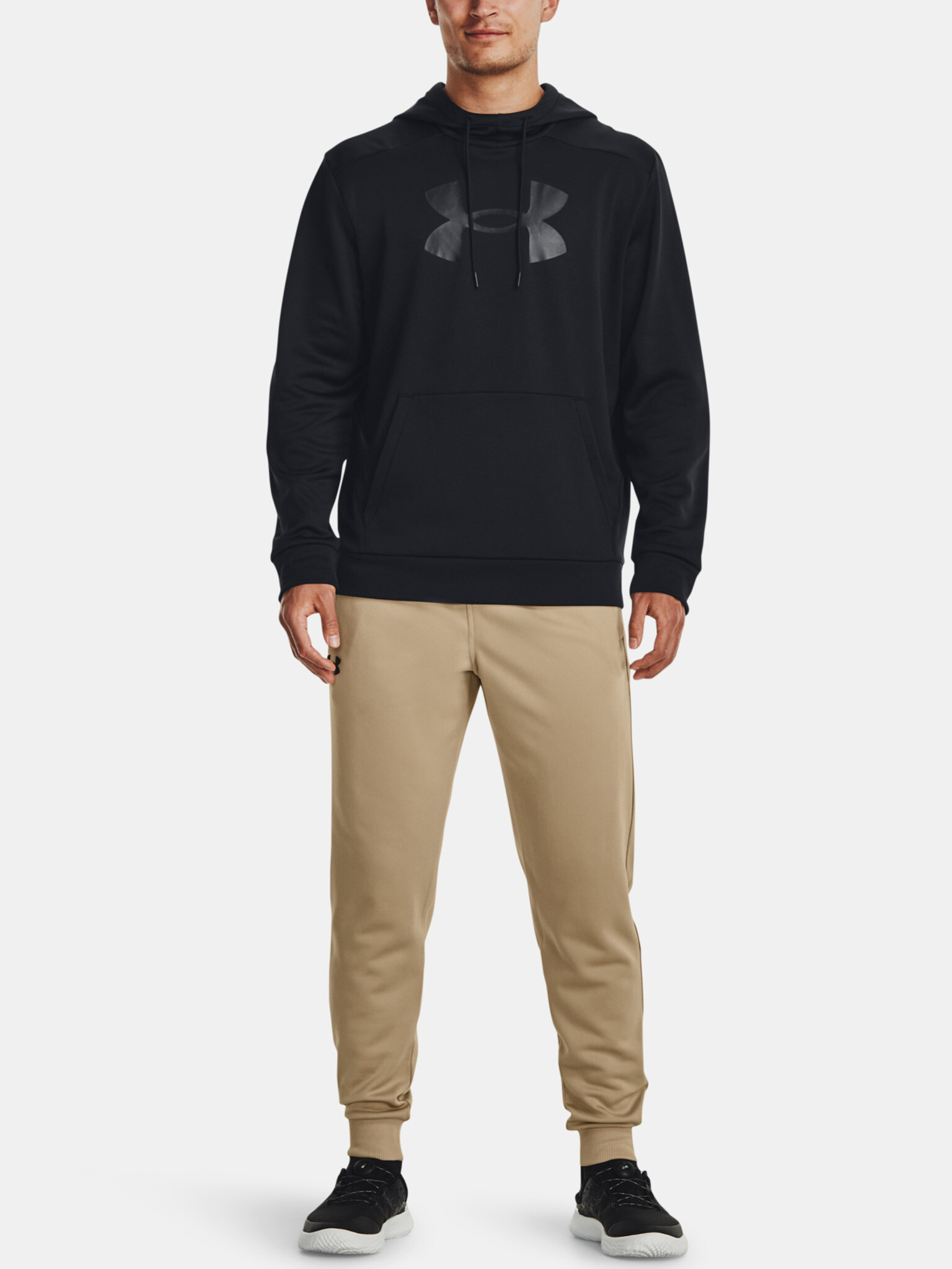 Under Armour UA Armour Fleece Big Logo HD Sweatshirt Cheren - Pepit.bg