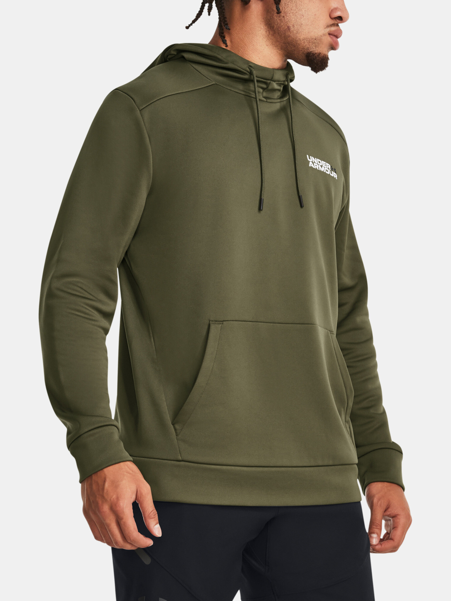 Under Armour UA Armour Fleece Graphic HD Sweatshirt Zelen - Pepit.bg