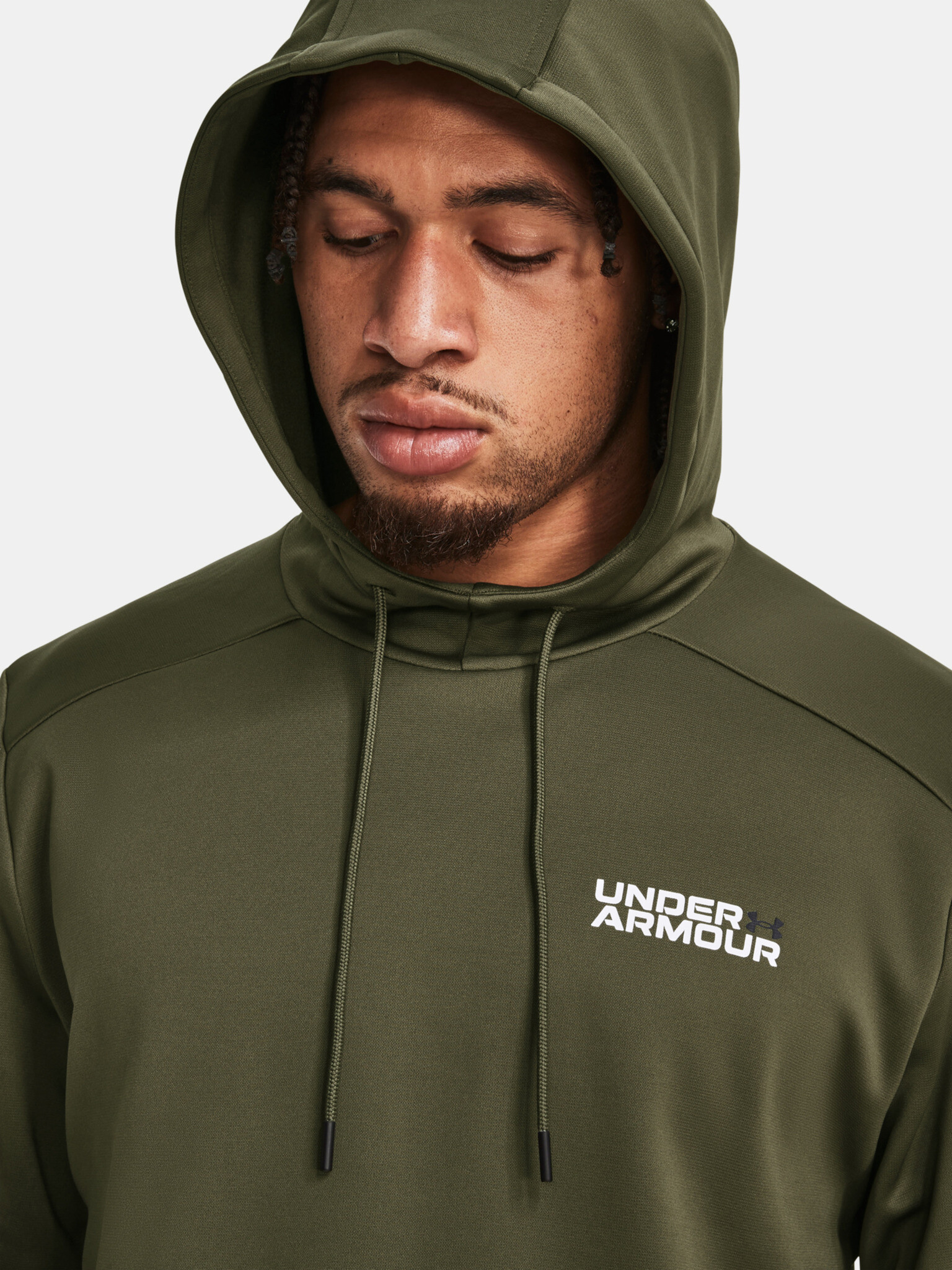 Under Armour UA Armour Fleece Graphic HD Sweatshirt Zelen - Pepit.bg