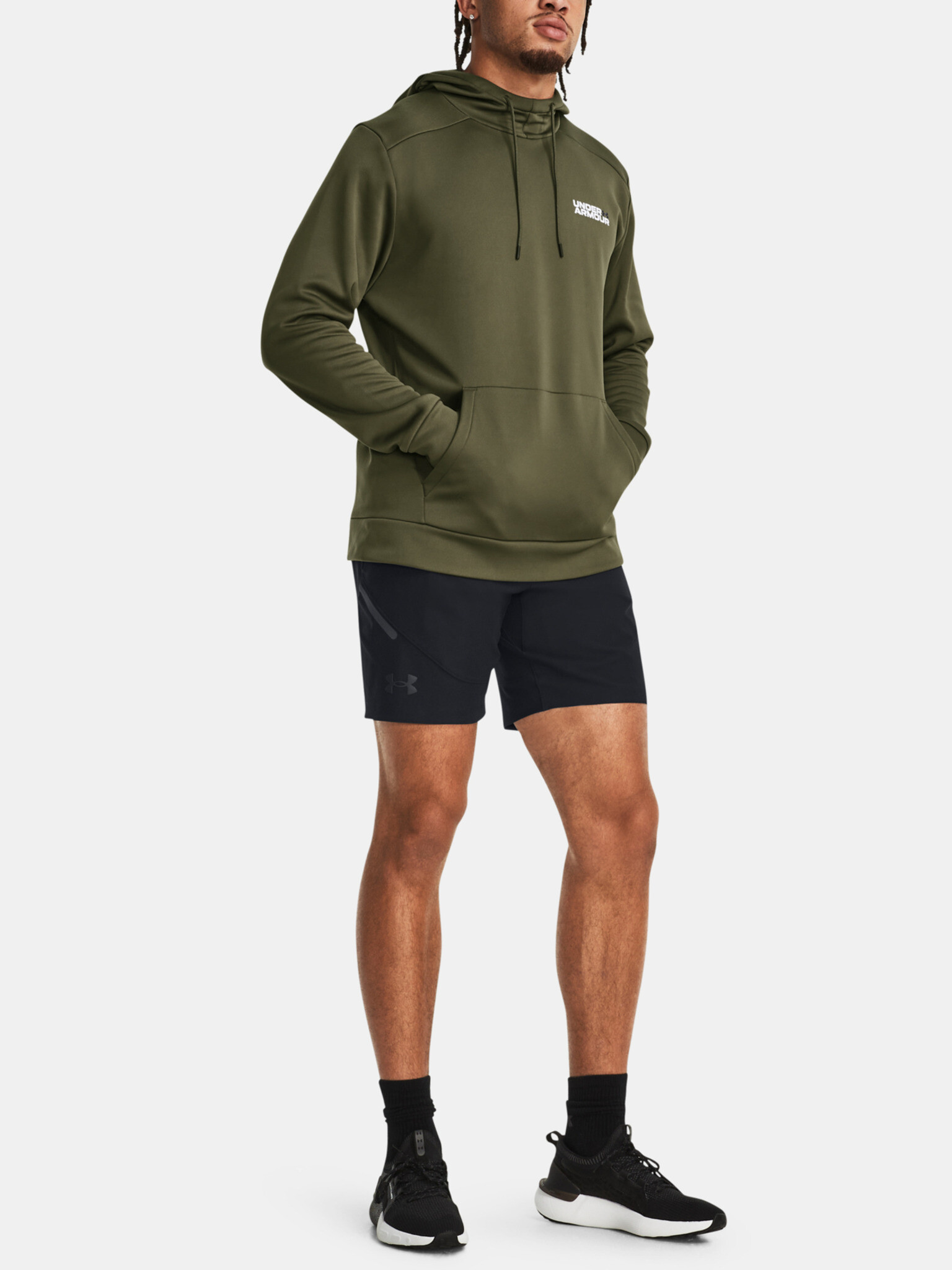 Under Armour UA Armour Fleece Graphic HD Sweatshirt Zelen - Pepit.bg