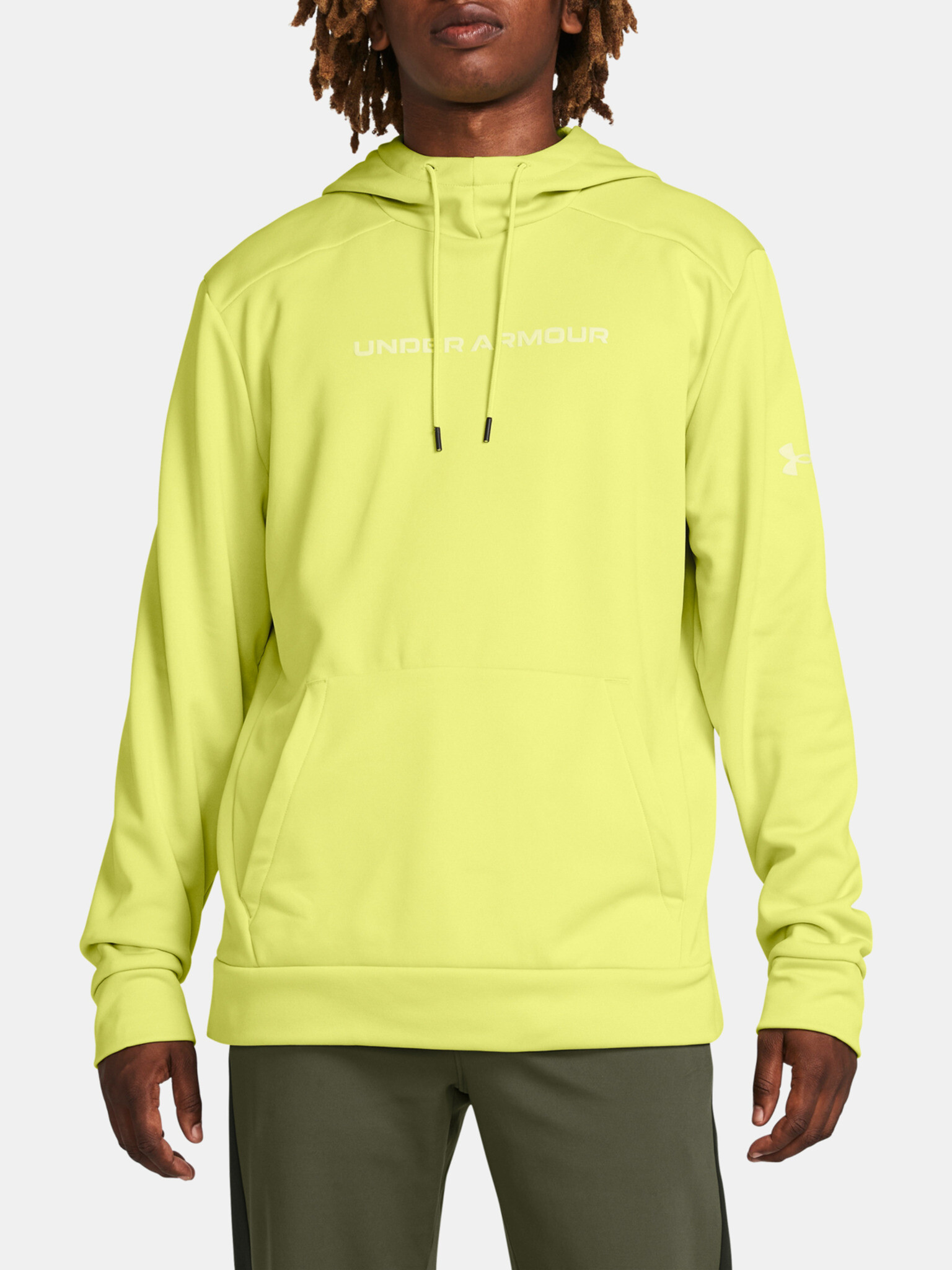 Under Armour UA Armour Fleece Wordmark HD Sweatshirt Zhalt - Pepit.bg