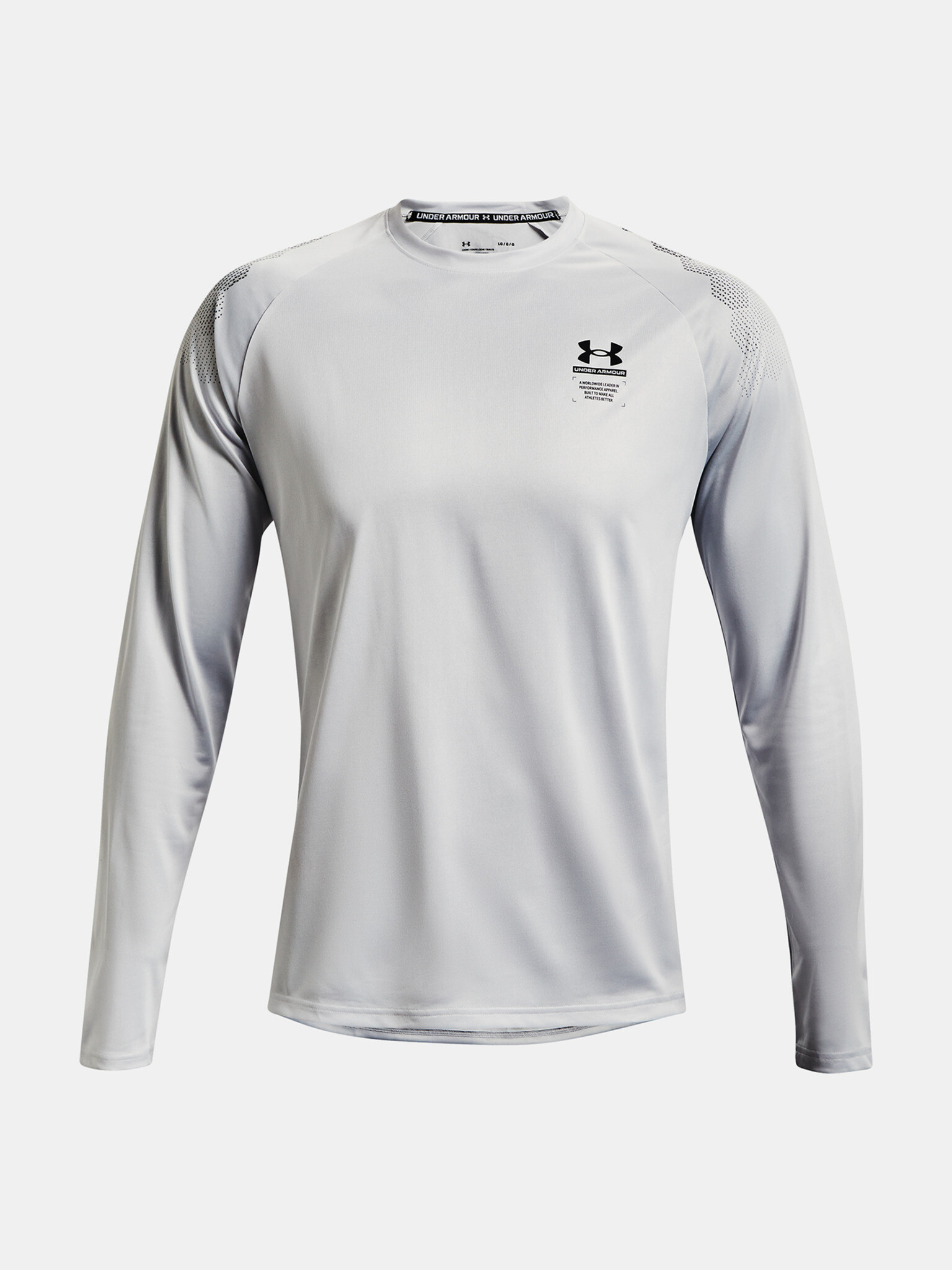 Under Armour UA Armourprint LS T-shirt Siv - Pepit.bg