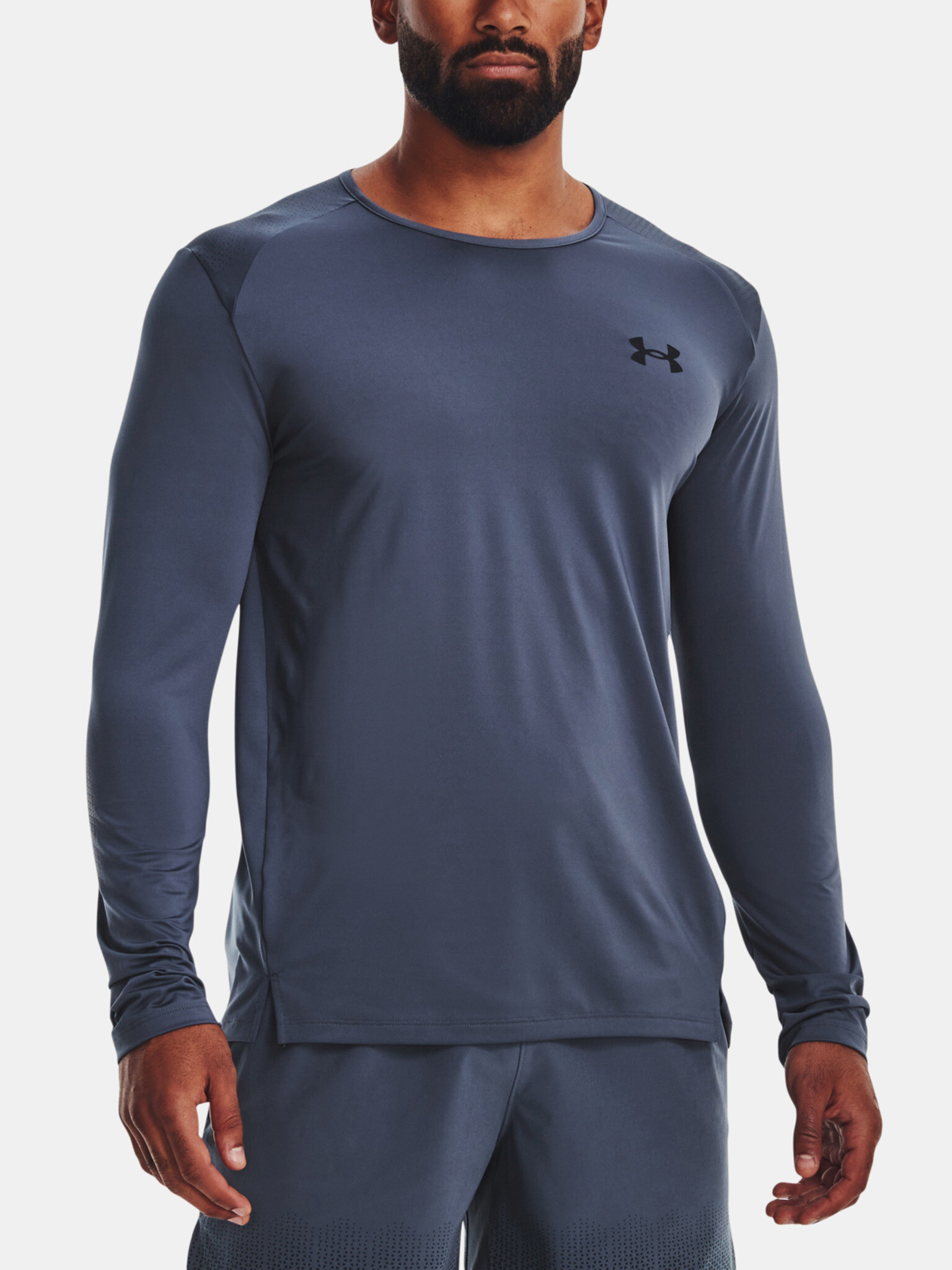 Under Armour UA Armourprint LS T-shirt Siv - Pepit.bg