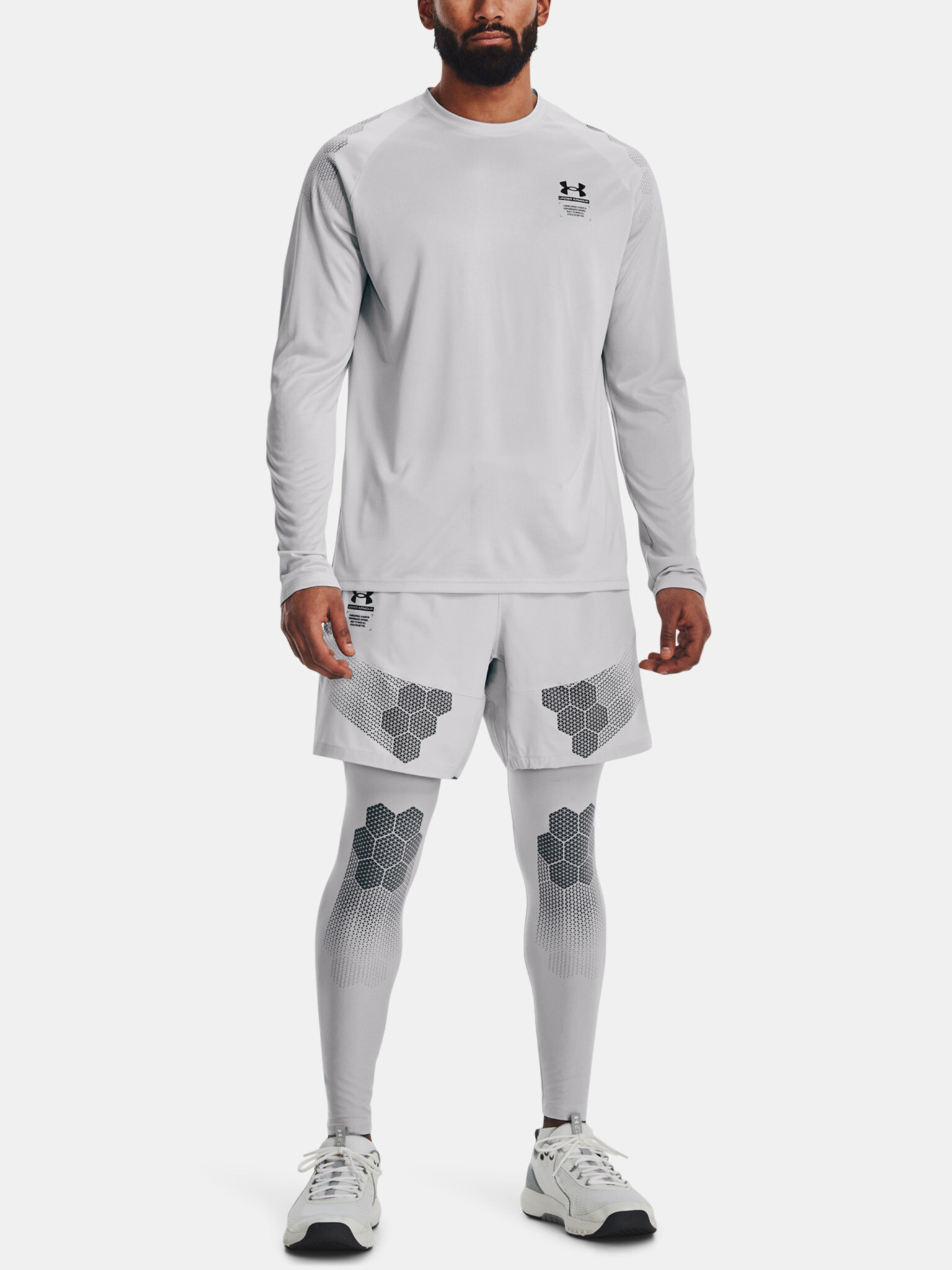 Under Armour UA Armourprint Woven Къси панталони Siv - Pepit.bg