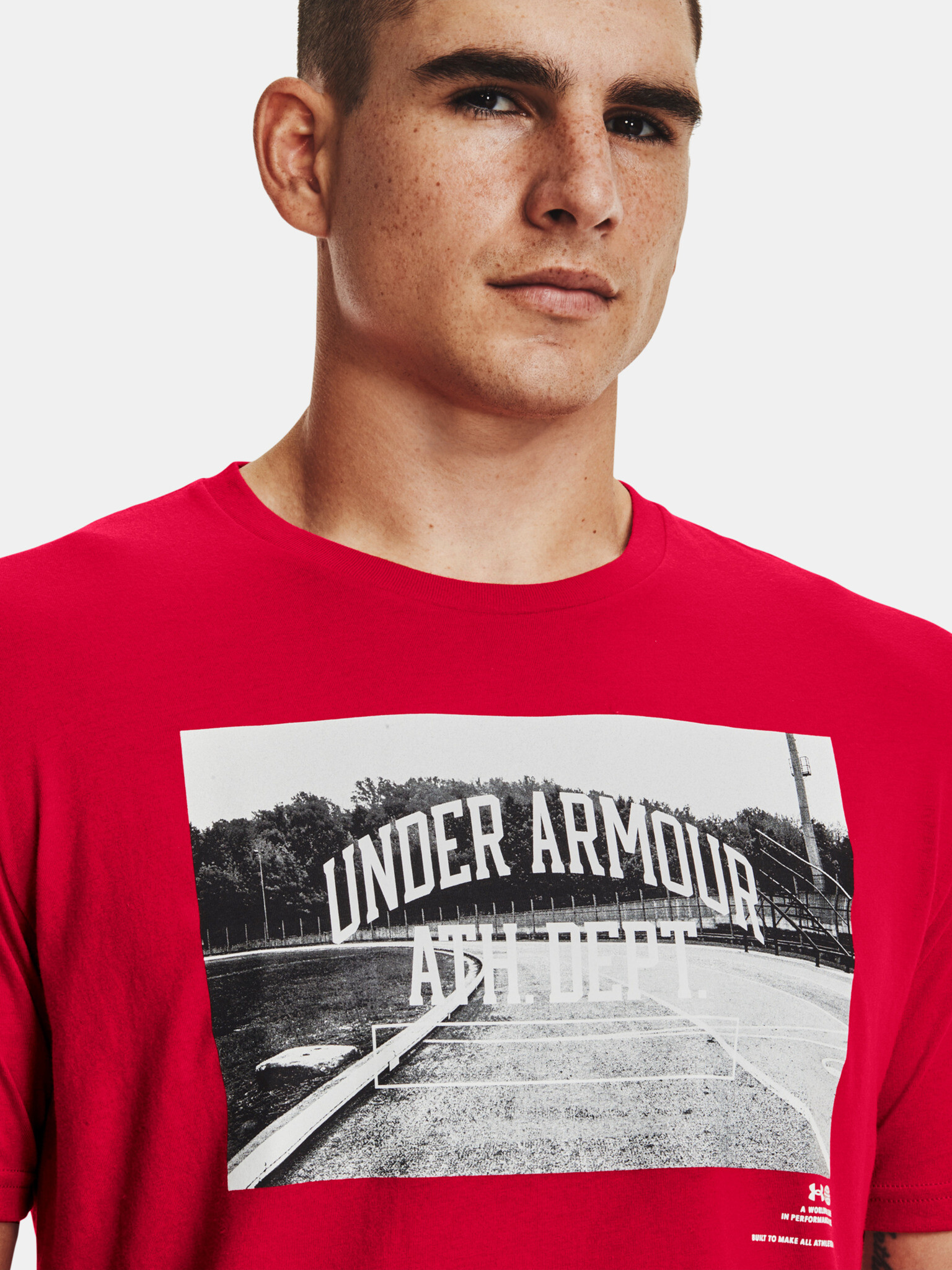 Under Armour UA Ath Dept SS T-shirt Cherven - Pepit.bg