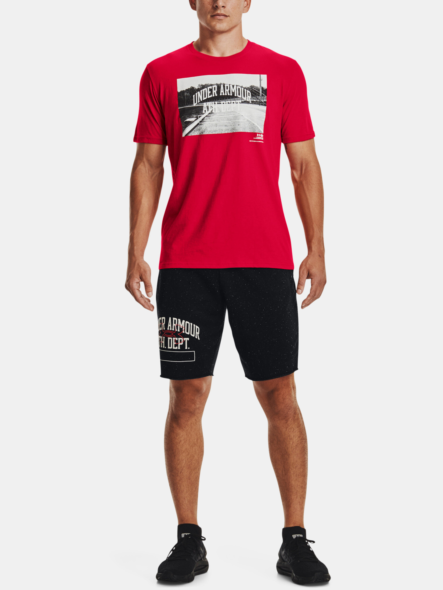 Under Armour UA Ath Dept SS T-shirt Cherven - Pepit.bg