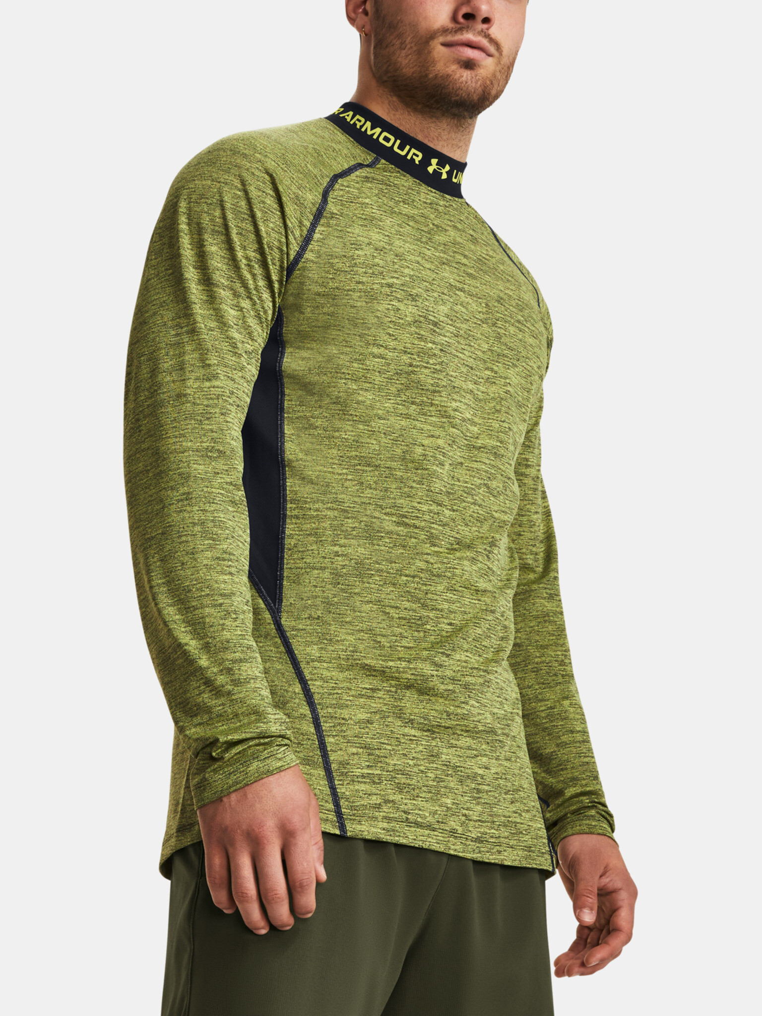 Under Armour UA CG Armour Twist Mock T-shirt Zhalt - Pepit.bg