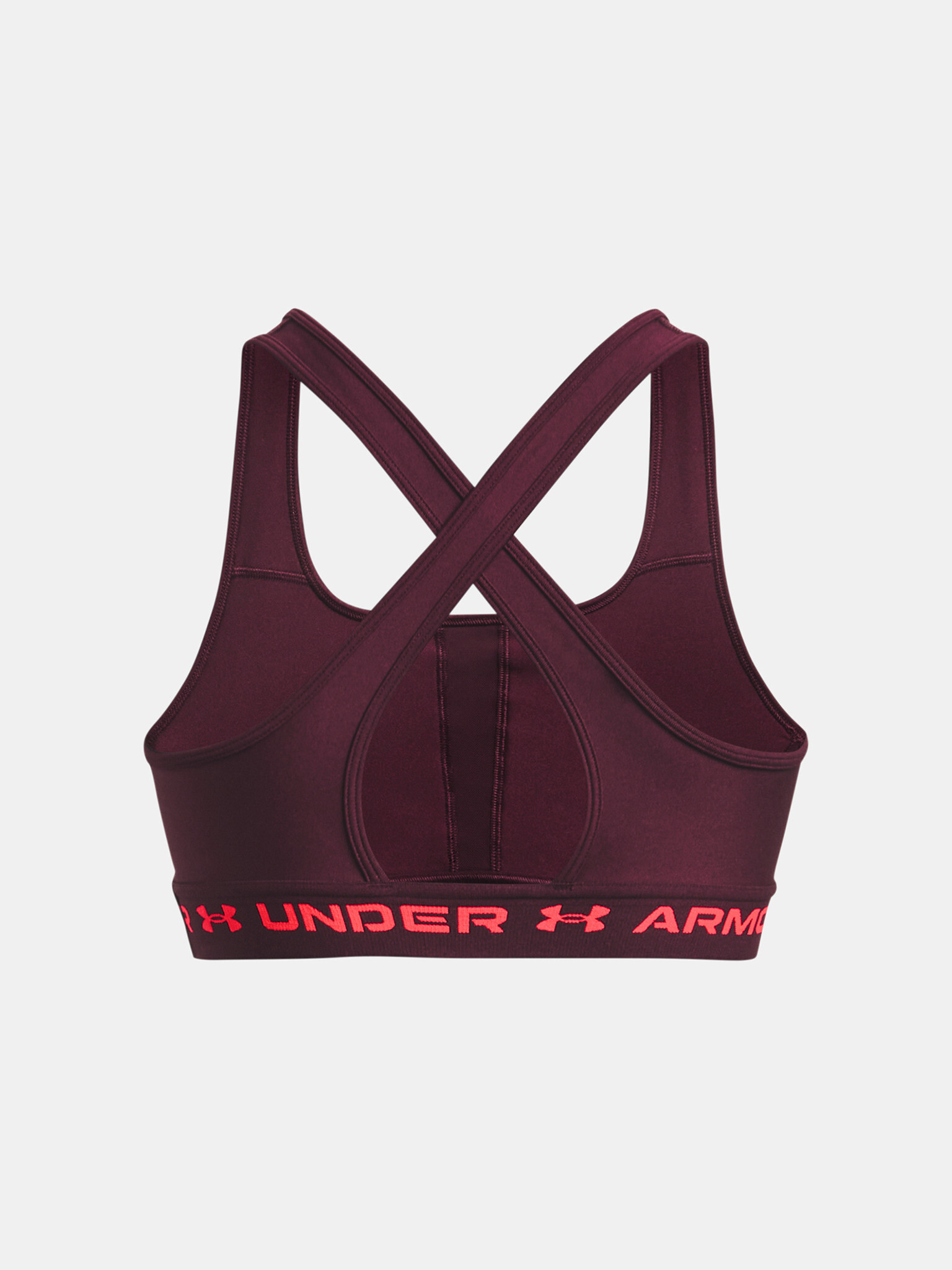 Under Armour UA Crossback Mid Bra Cпортен Сутиен Cherven - Pepit.bg