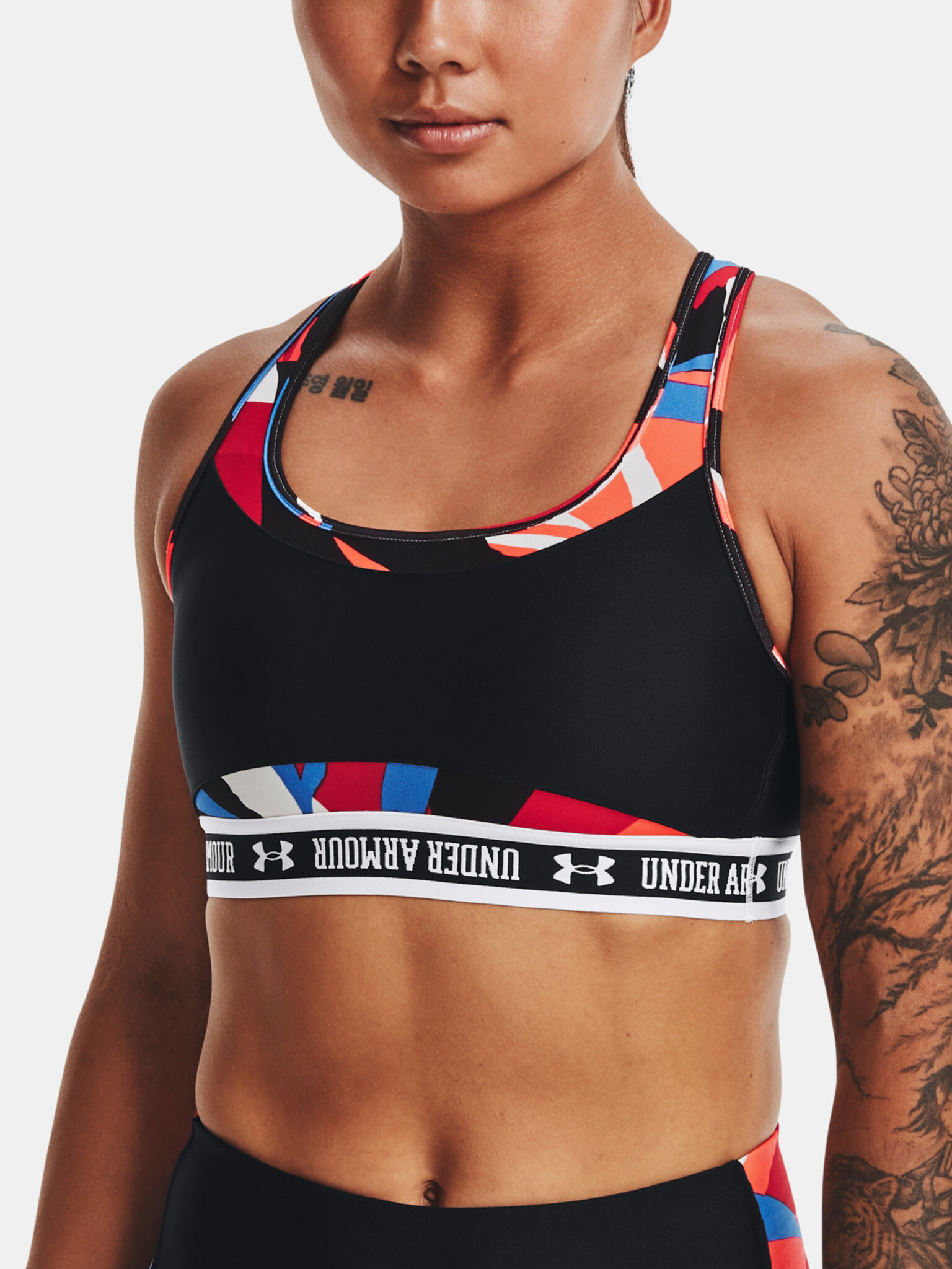 Under Armour UA Crossback Mid Cпортен Сутиен Cheren - Pepit.bg