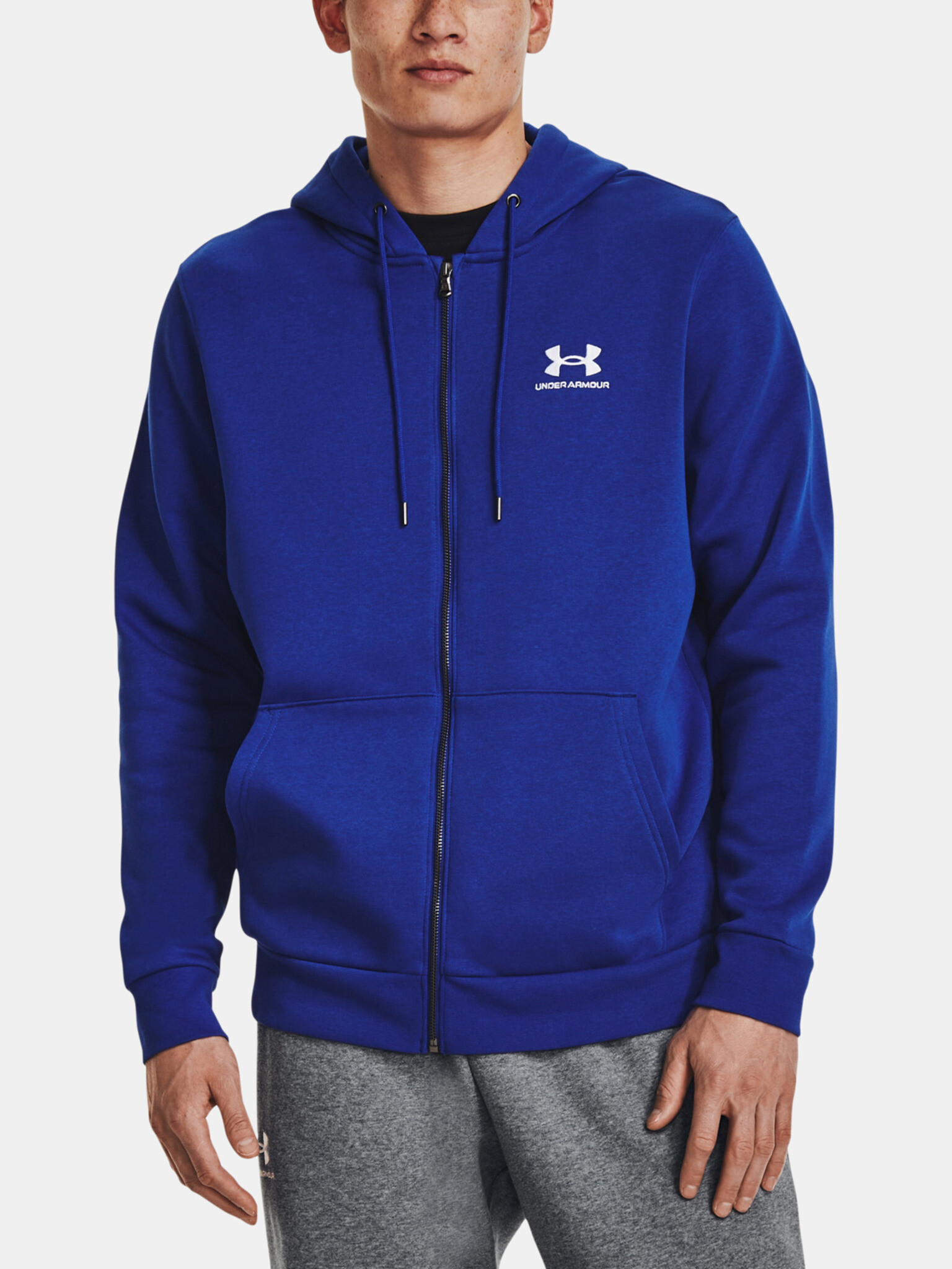 Under Armour UA Essential Fleece FZ Hood Sweatshirt Sin - Pepit.bg