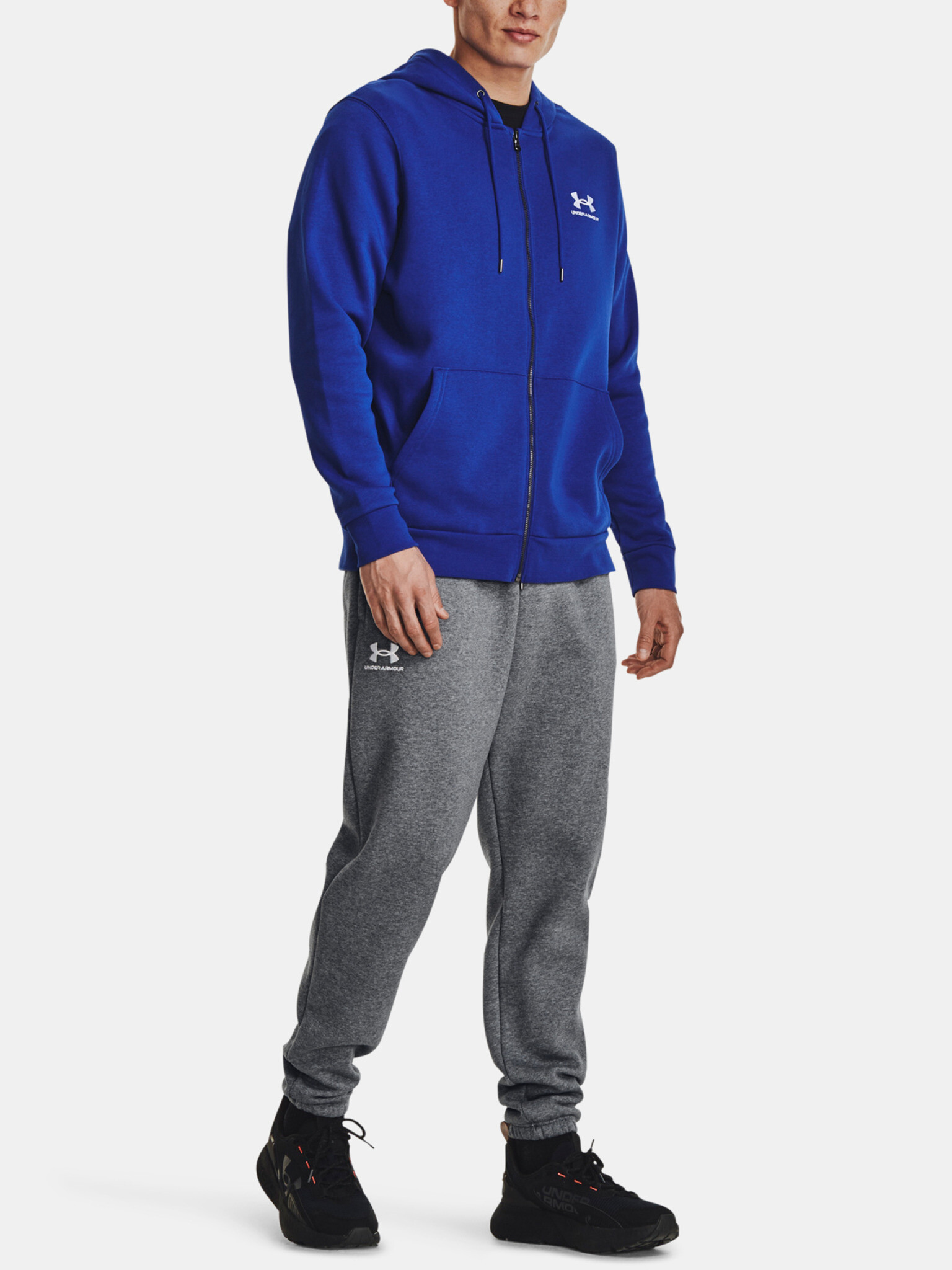 Under Armour UA Essential Fleece FZ Hood Sweatshirt Sin - Pepit.bg