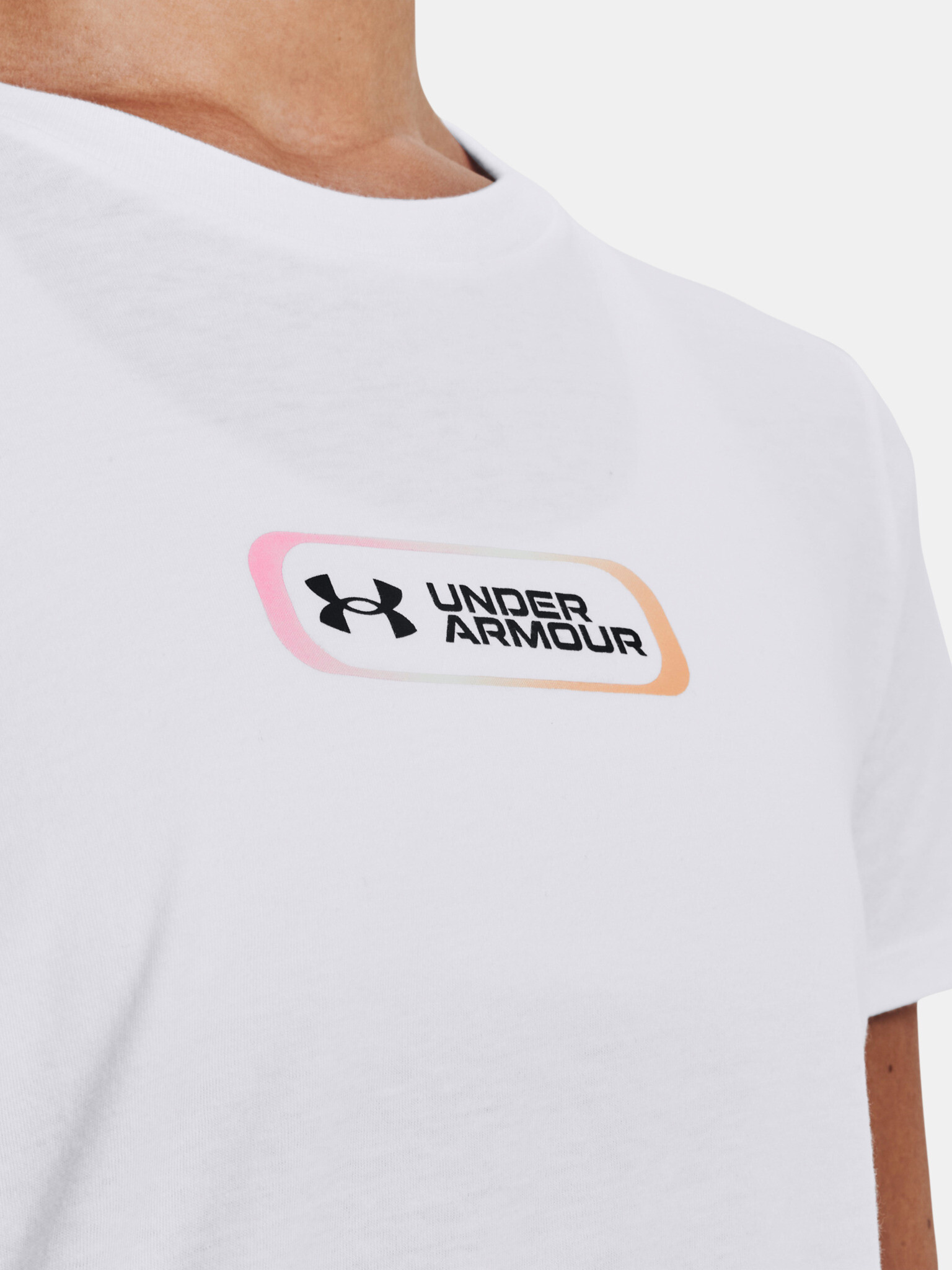 Under Armour UA Gradient Pill SS T-shirt Byal - Pepit.bg