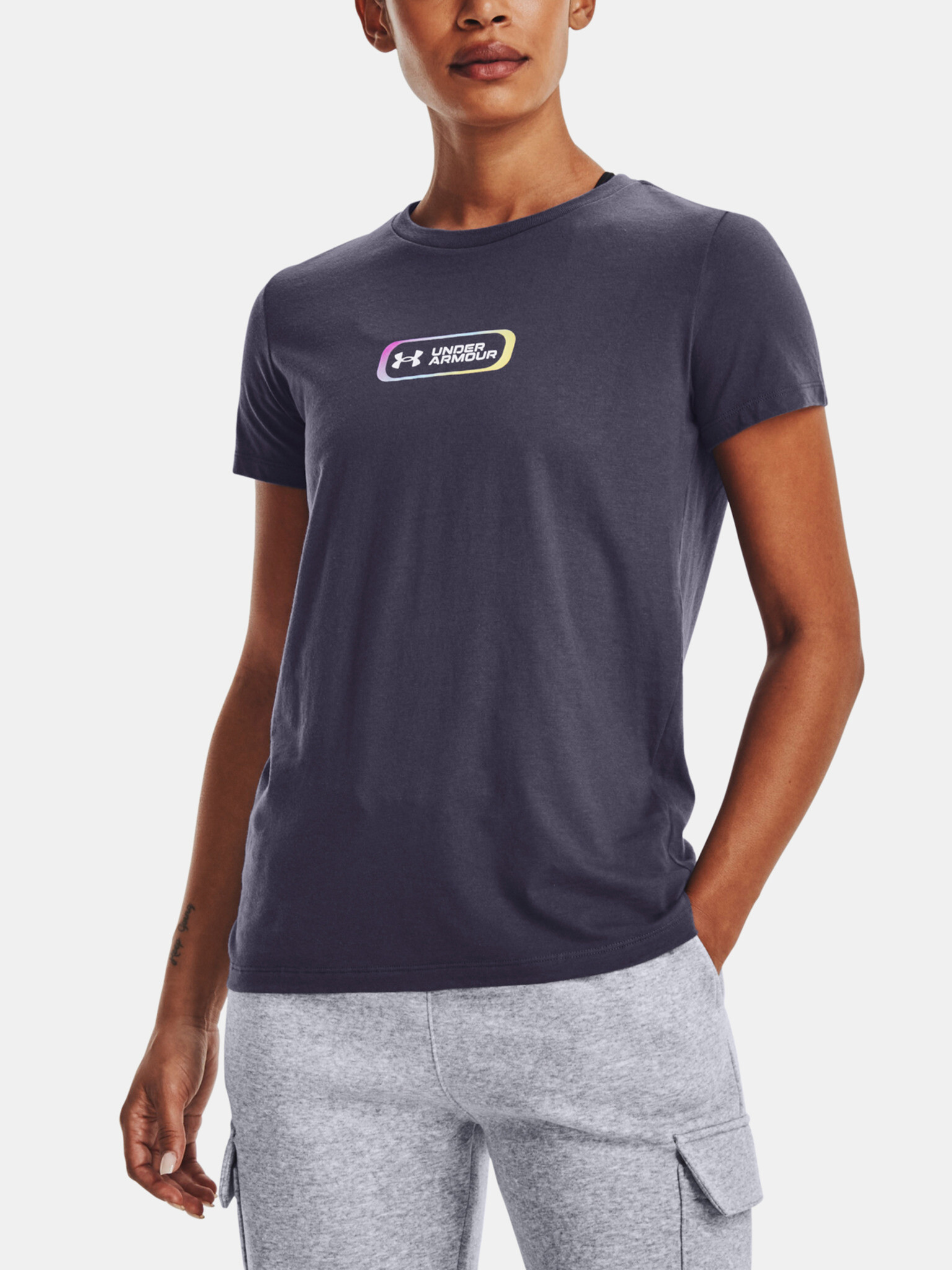 Under Armour UA Gradient Pill SS T-shirt Siv - Pepit.bg