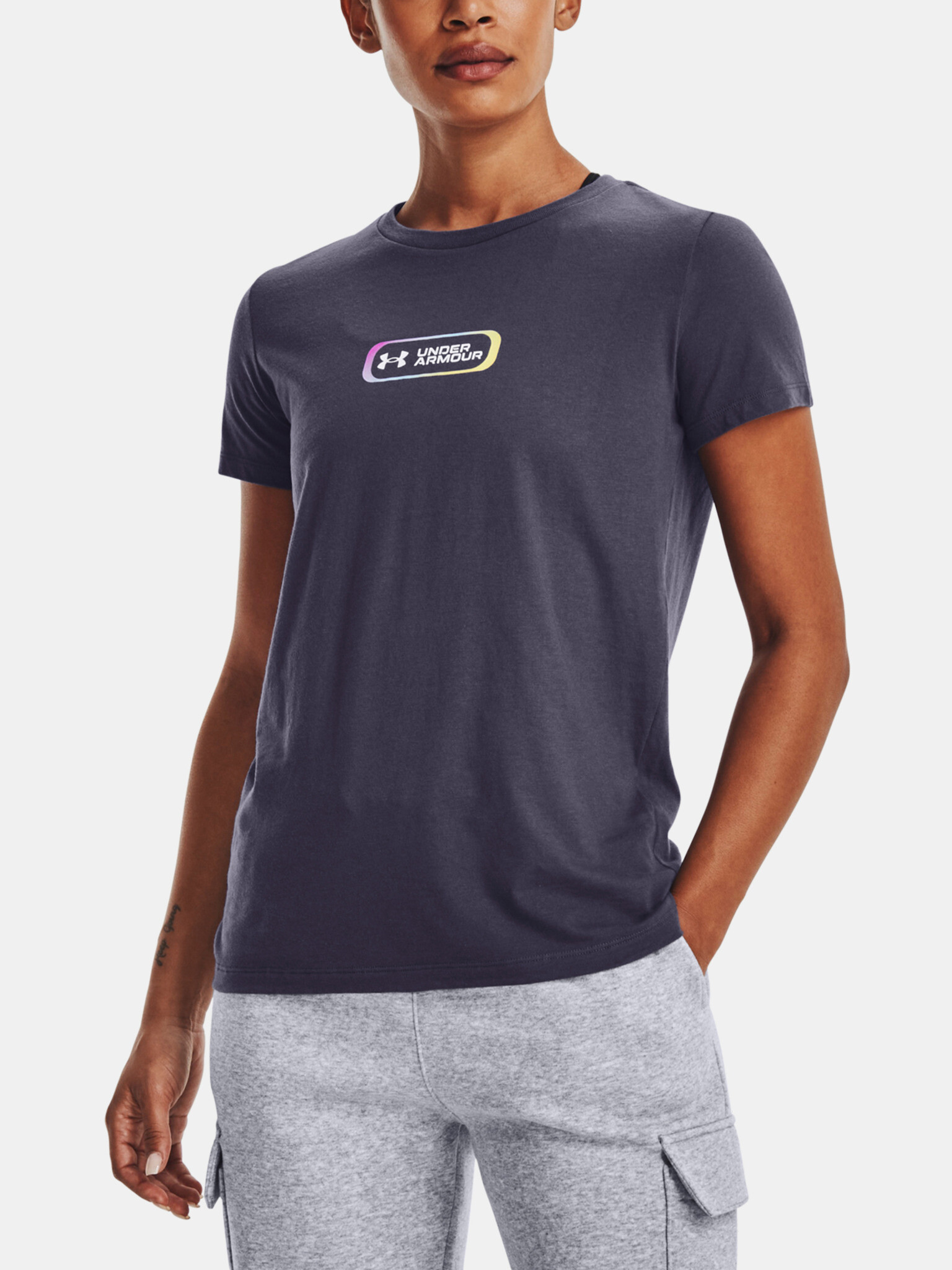 Under Armour UA Gradient Pill SS T-shirt Siv - Pepit.bg