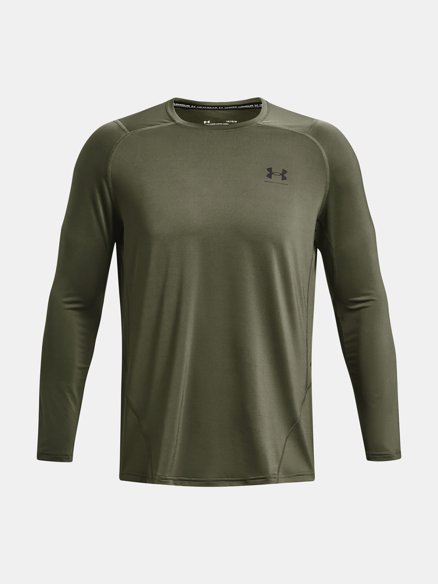 Under Armour UA HG Armour Fitted LS T-shirt Zelen - Pepit.bg