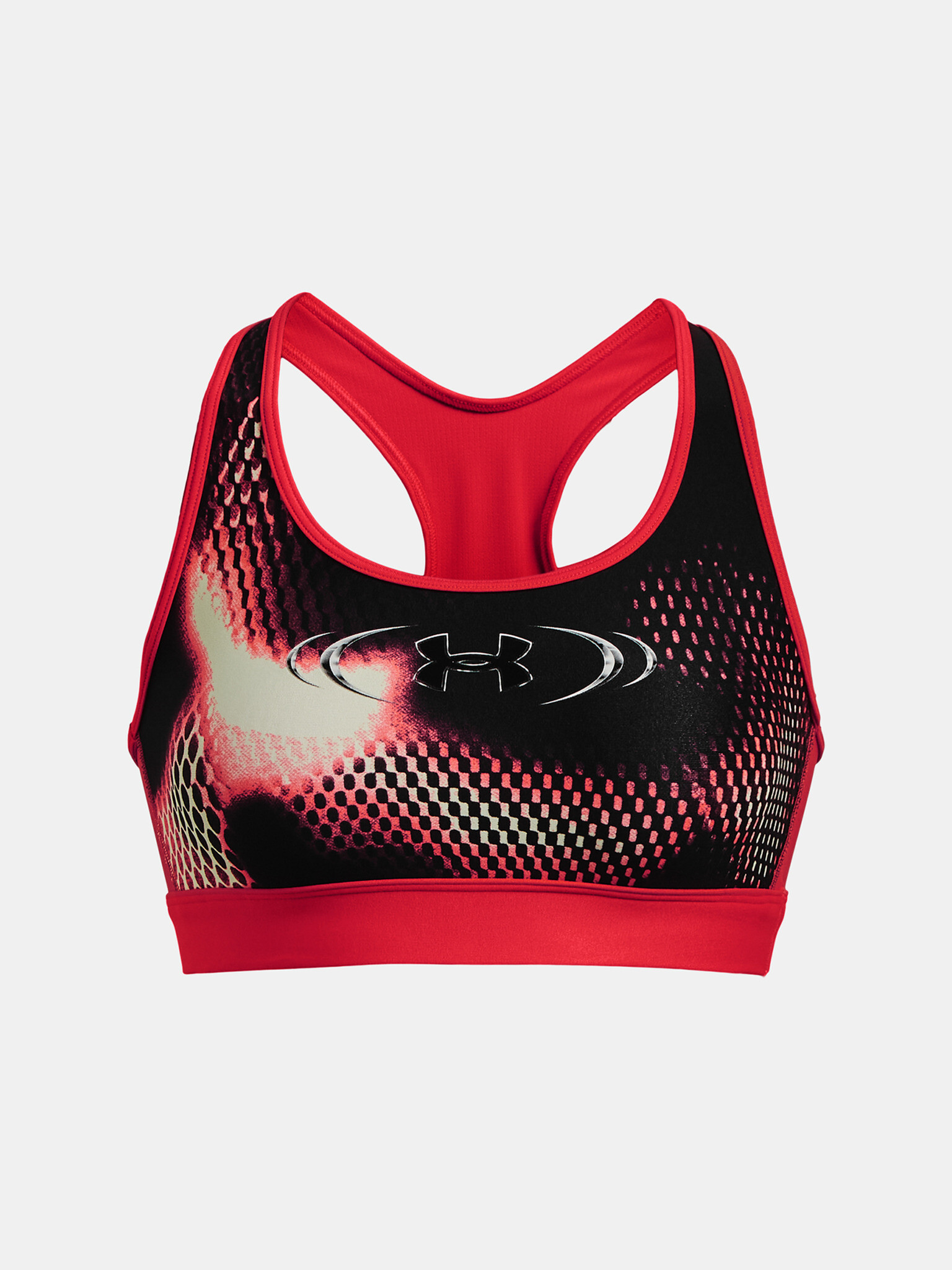 Under Armour UA HG Armour Mid Padless Cпортен Сутиен Cherven - Pepit.bg