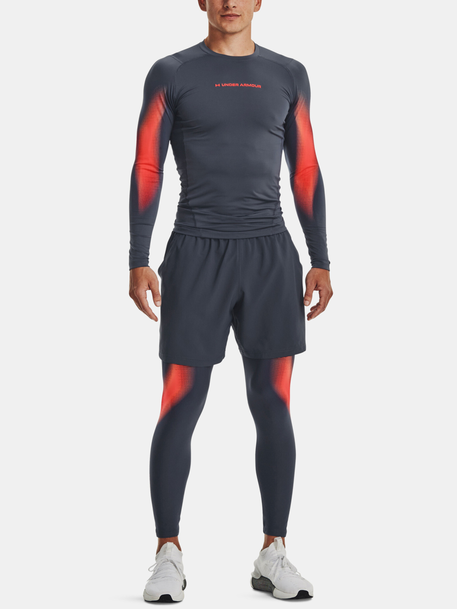 Under Armour UA HG Armour Novelty LS Тениска Siv - Pepit.bg