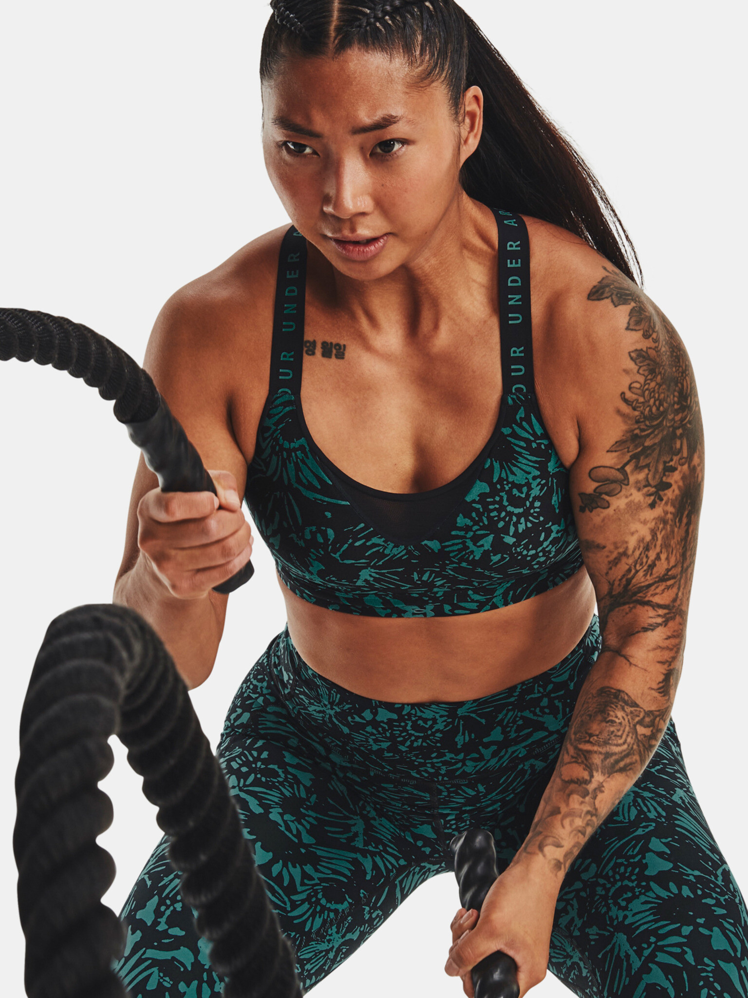 Under Armour UA Infinity High Print Cпортен Сутиен Cheren - Pepit.bg