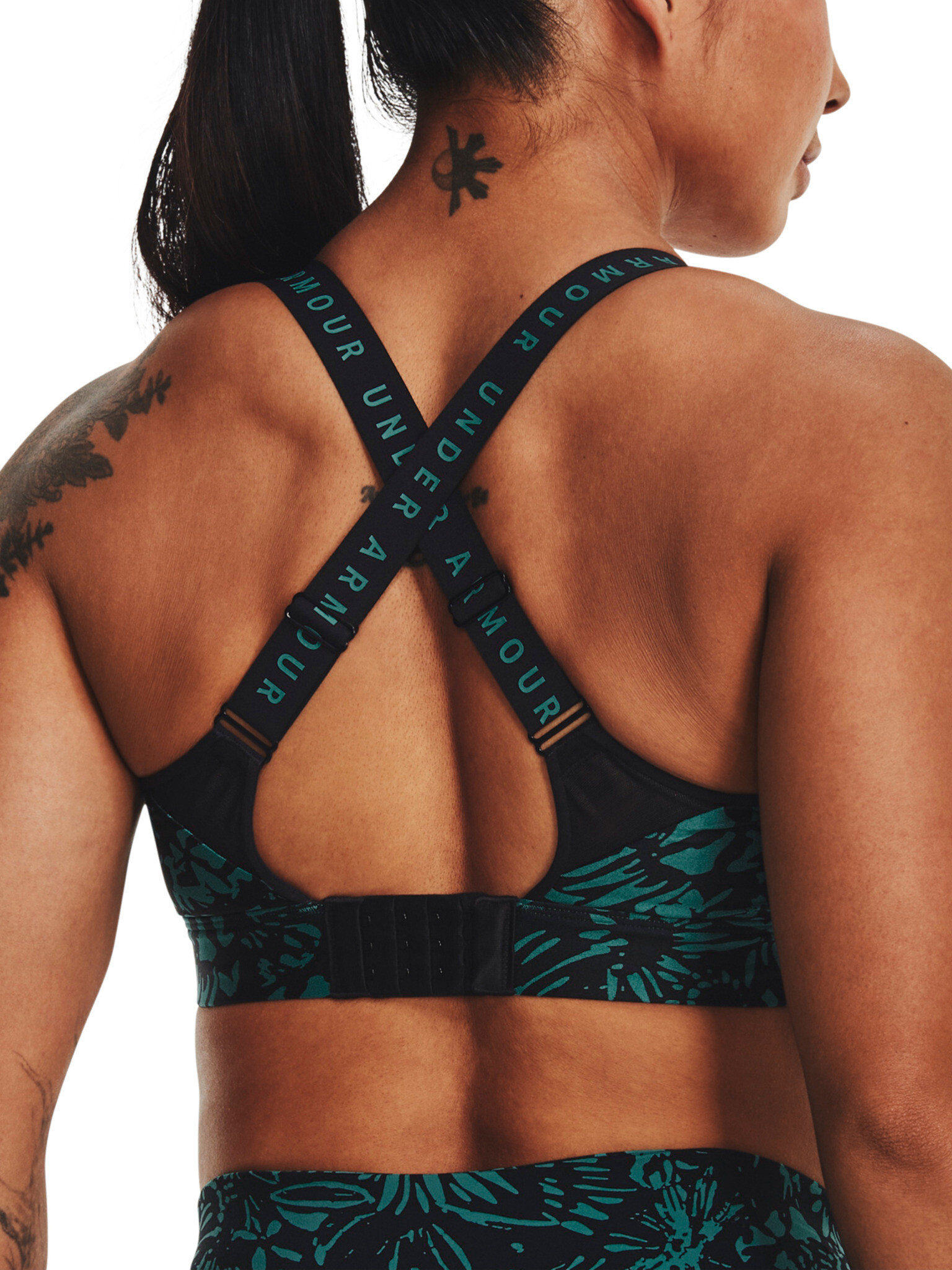 Under Armour UA Infinity High Print Cпортен Сутиен Cheren - Pepit.bg