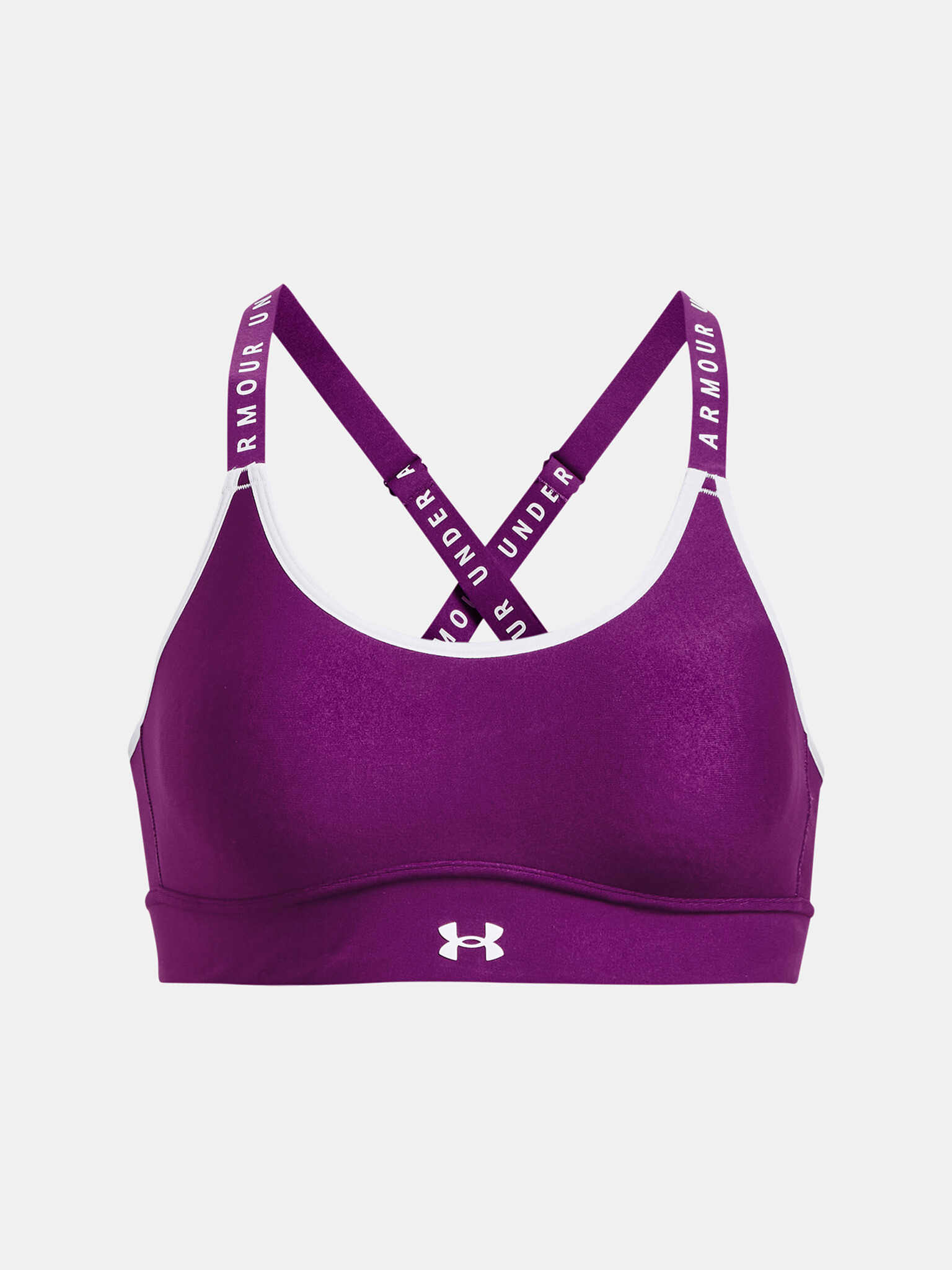 Under Armour UA Infinity Mid Covered Cпортен Сутиен Lilav - Pepit.bg