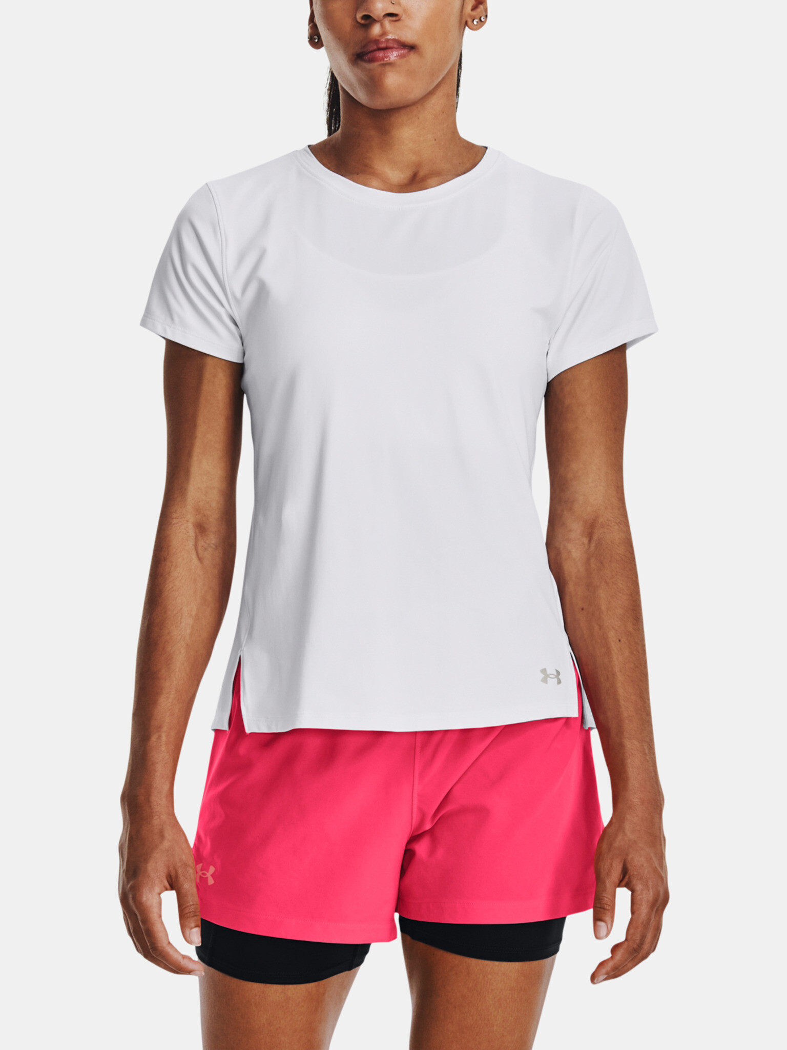 Under Armour UA Iso-Chill Laser T-shirt Byal - Pepit.bg