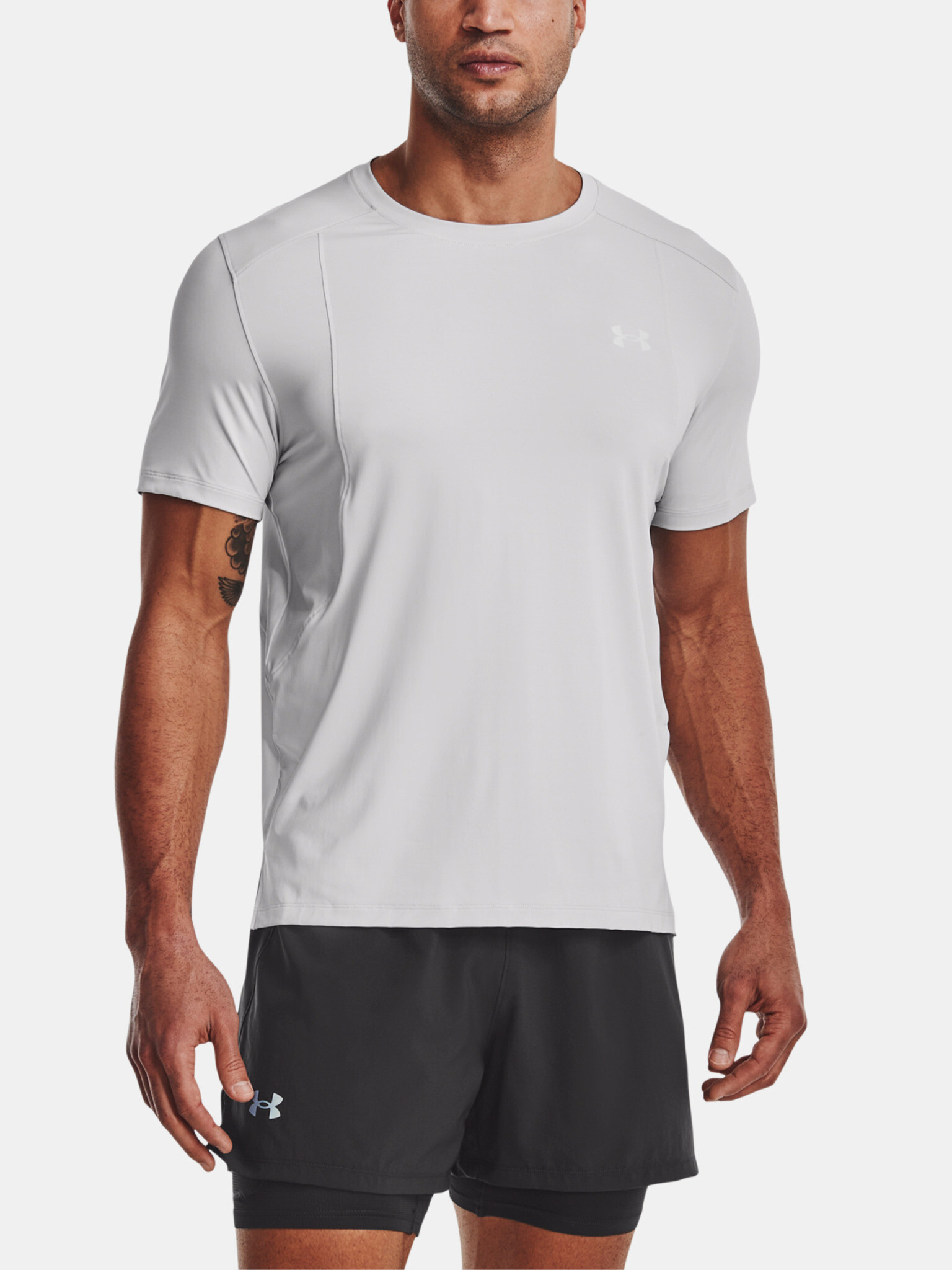 Under Armour UA Iso-Chill Laser T-shirt Siv - Pepit.bg