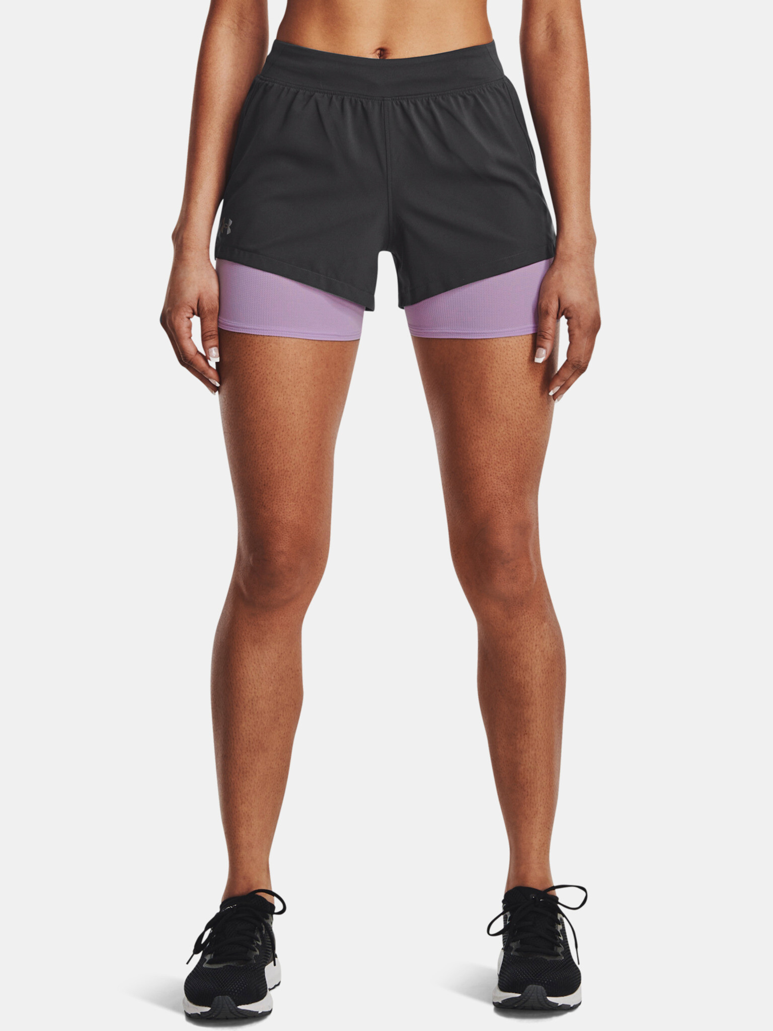Under Armour UA Iso-Chill Run 2N1 Шорти Siv - Pepit.bg