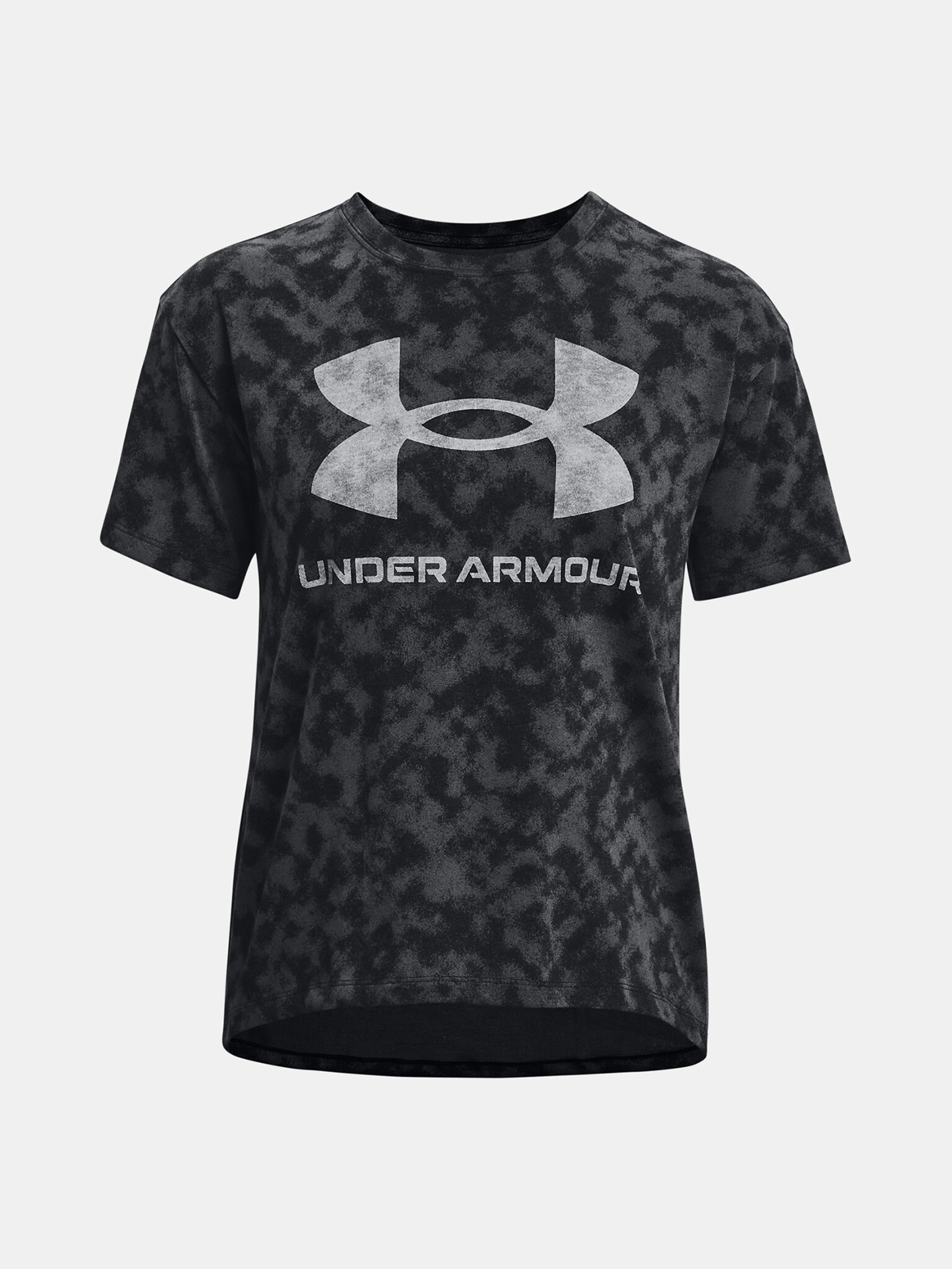 Under Armour UA Logo Aop Heavyweight SS T-shirt Cheren - Pepit.bg