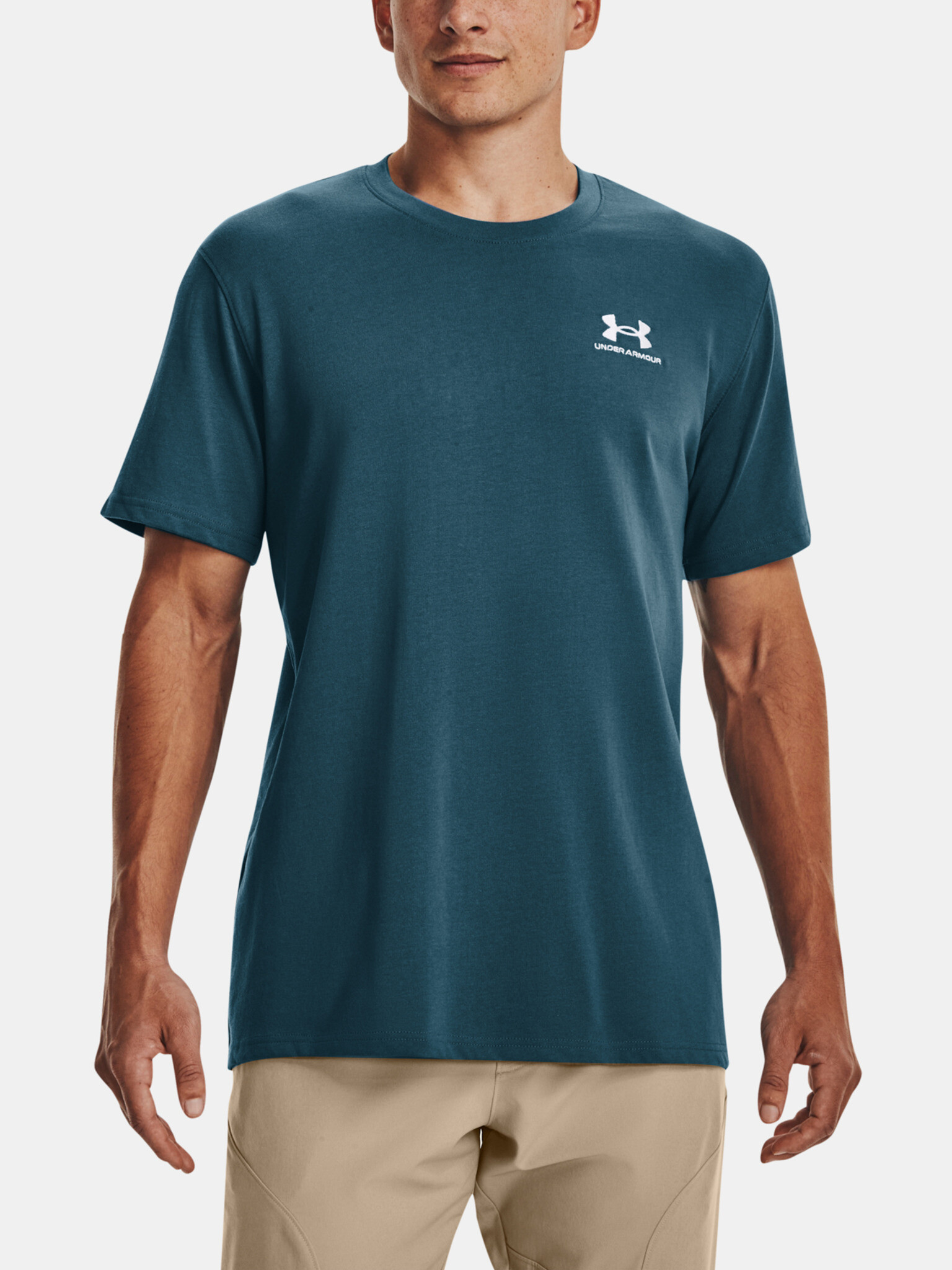Under Armour UA Logo Emb Heavyweight SS T-shirt Sin - Pepit.bg