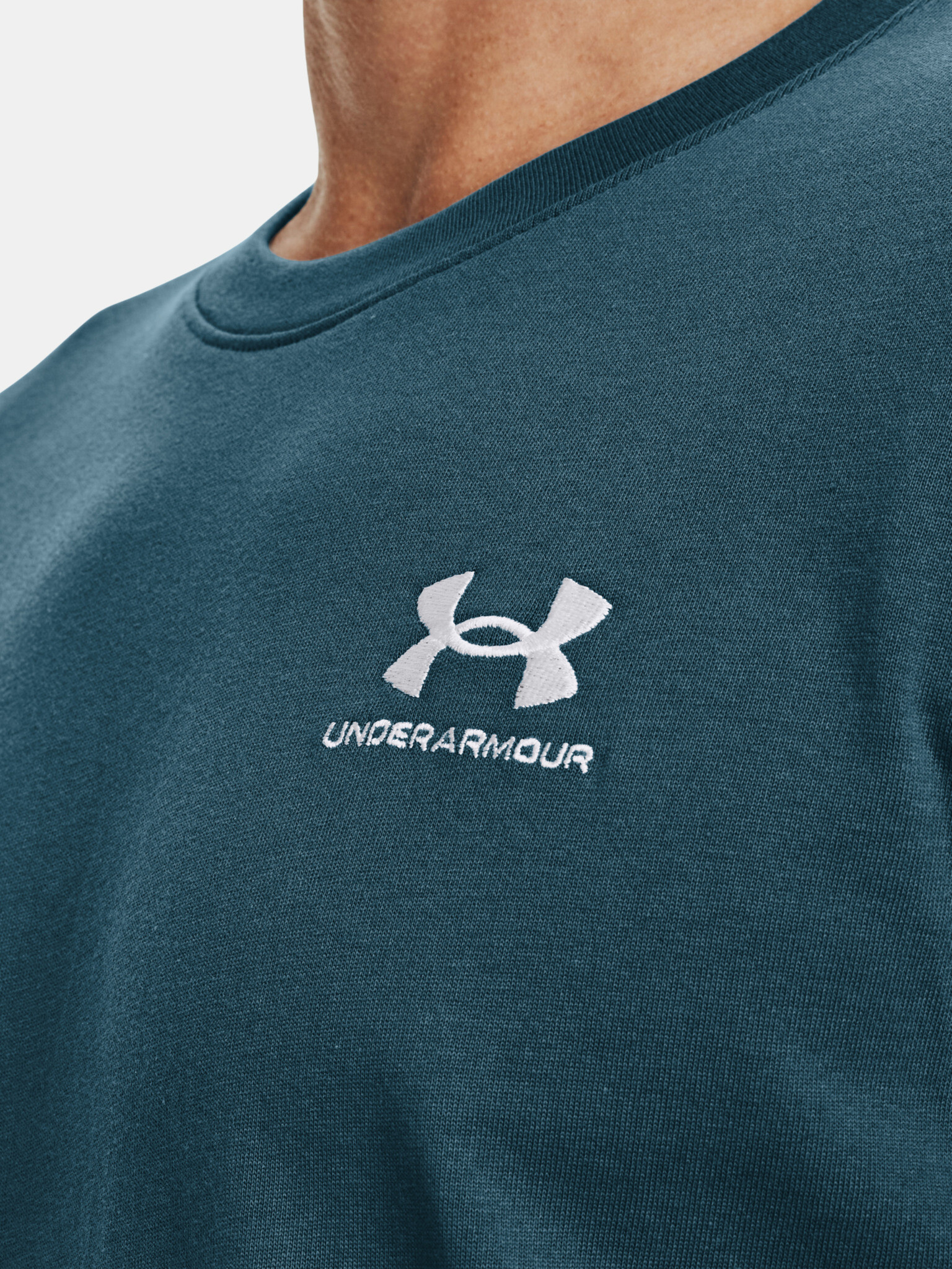 Under Armour UA Logo Emb Heavyweight SS T-shirt Sin - Pepit.bg