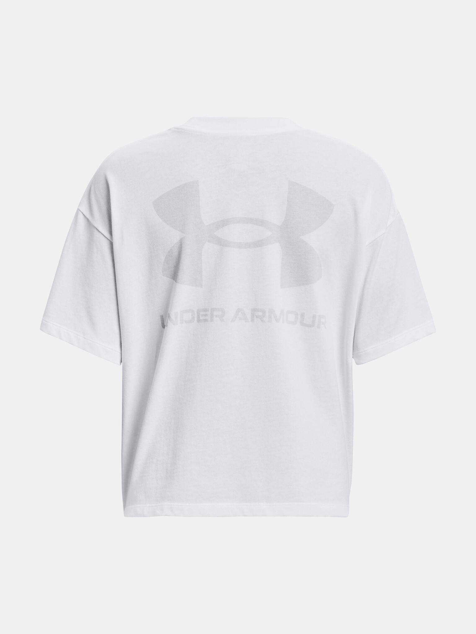 Under Armour UA Logo LC Oversized HW T-shirt Byal - Pepit.bg