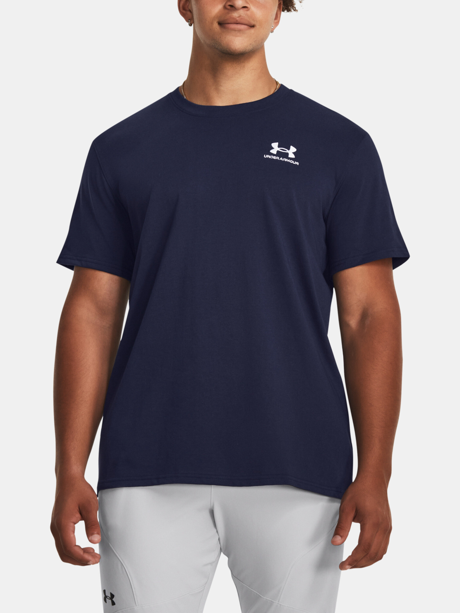 Under Armour UA M Logo EMB Heavyweight SS T-shirt Sin - Pepit.bg