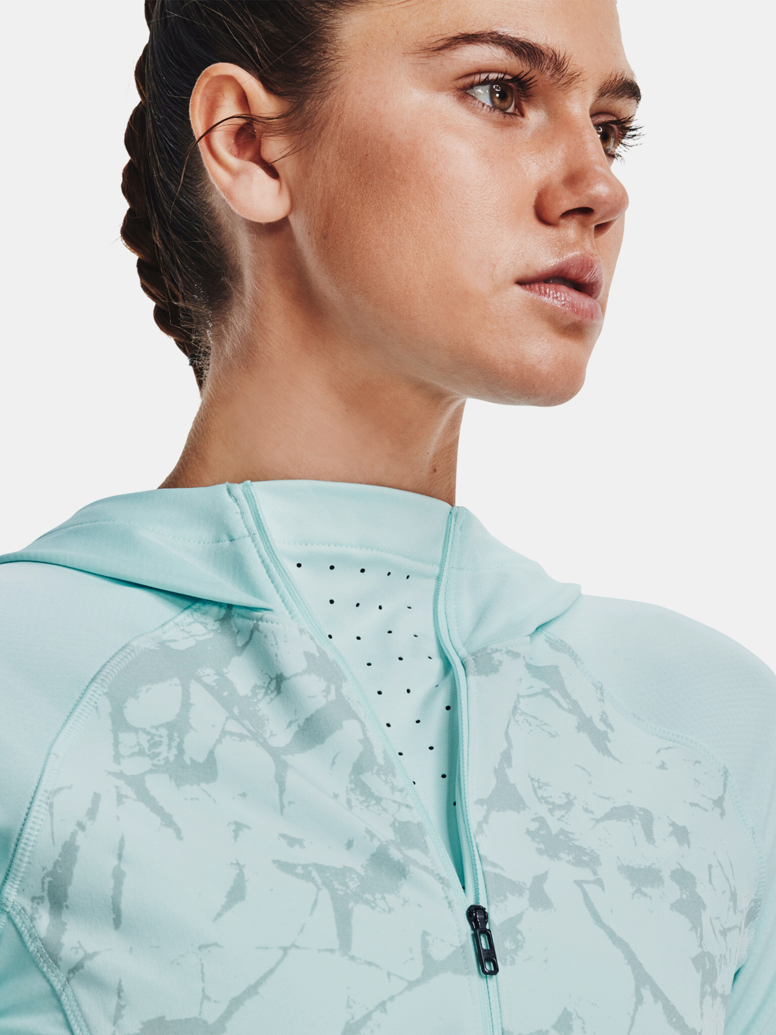 Under Armour UA OutRun the Cold Hooded HZ Sweatshirt Sin - Pepit.bg