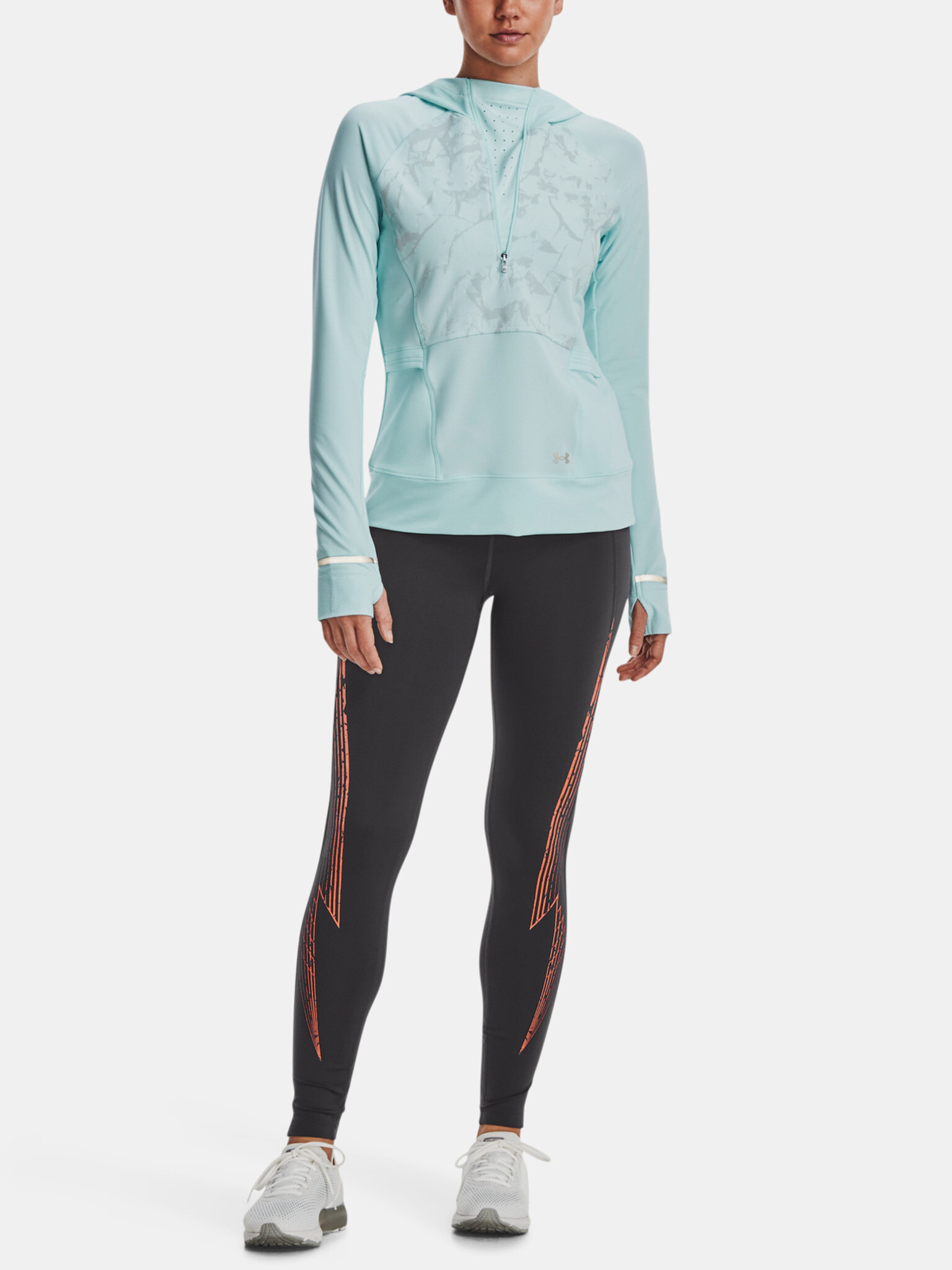Under Armour UA OutRun the Cold Hooded HZ Sweatshirt Sin - Pepit.bg