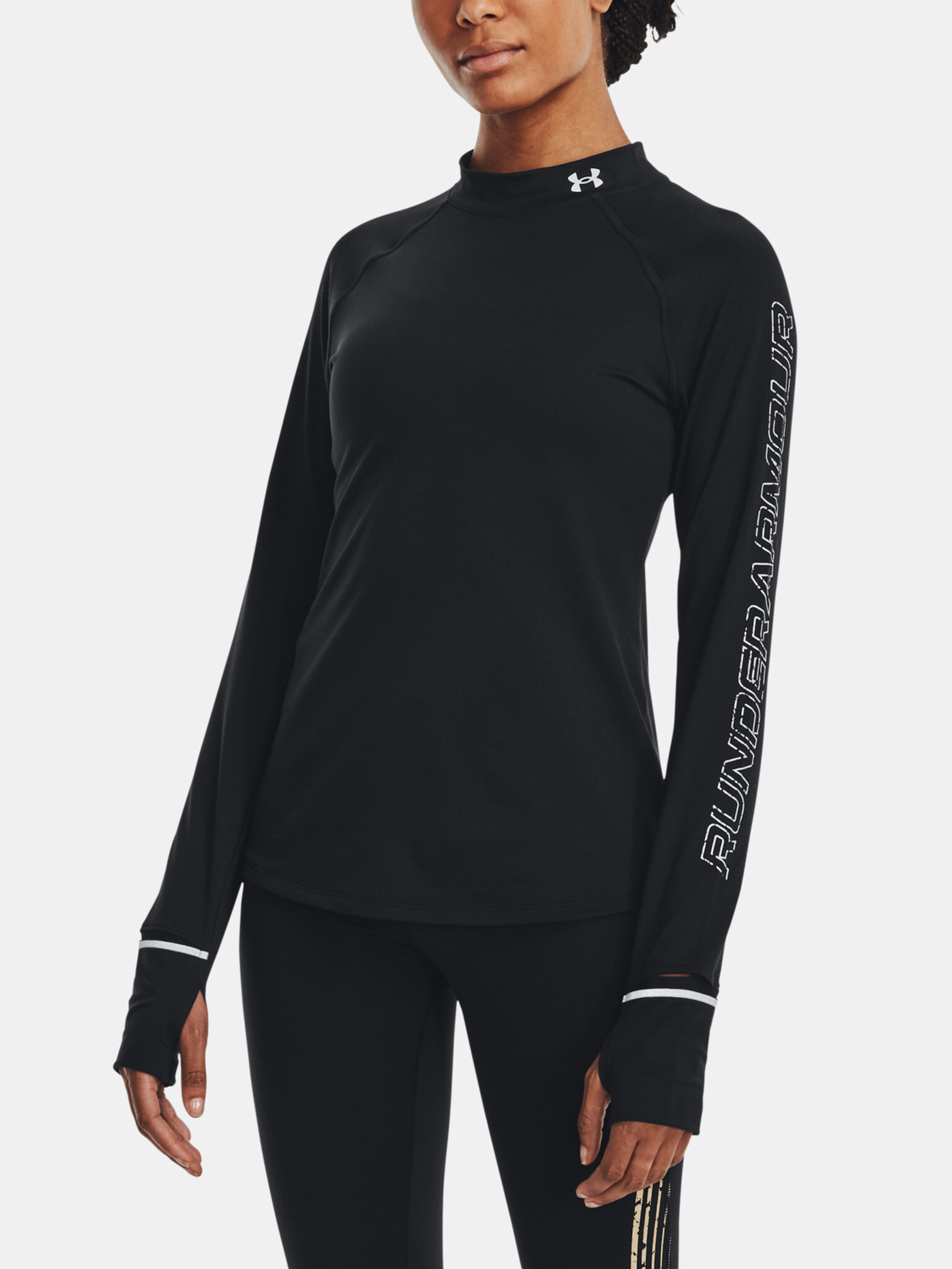 Under Armour UA OutRun the Cold LS T-shirt Cheren - Pepit.bg