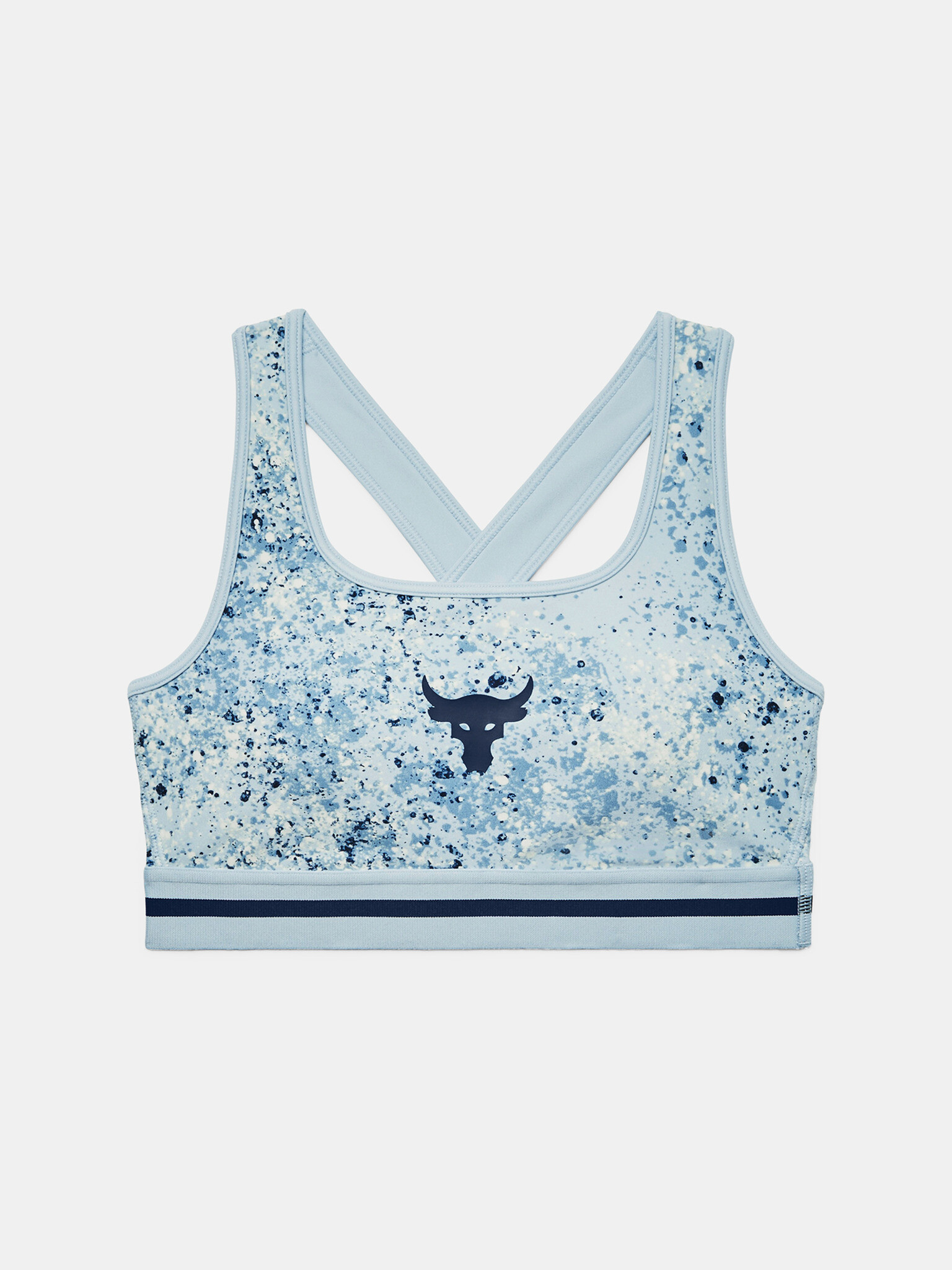 Under Armour UA Project Rock Bra Printed Cпортен Сутиен Sin - Pepit.bg